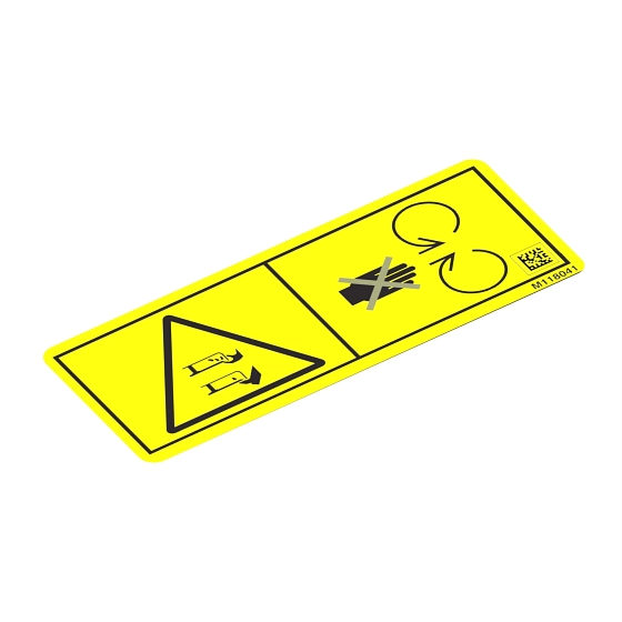 John Deere Safety Sign, Blade Contact Danger - M118041
