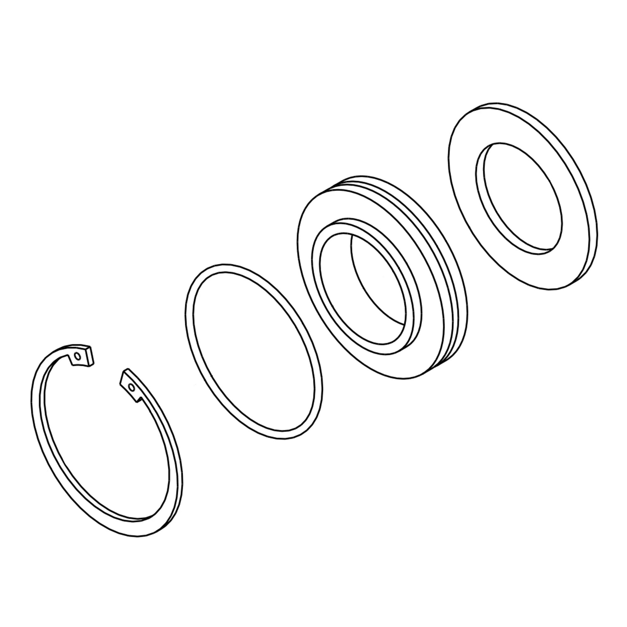 John Deere Backup Ring Shaft Seal - AXE14667