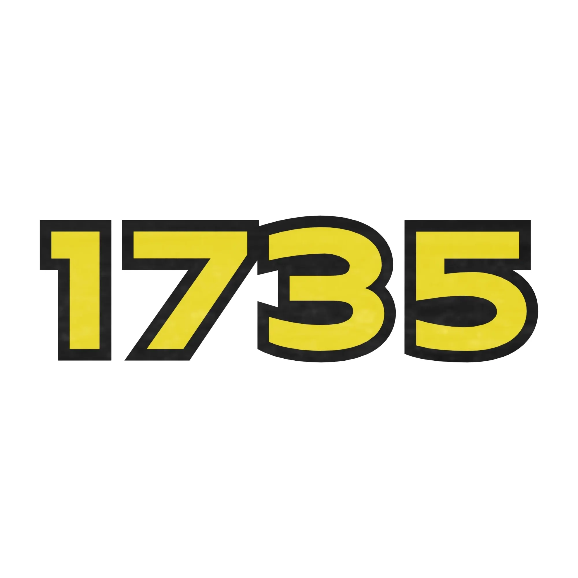 John Deere 1735 Model Number Sign - A96973