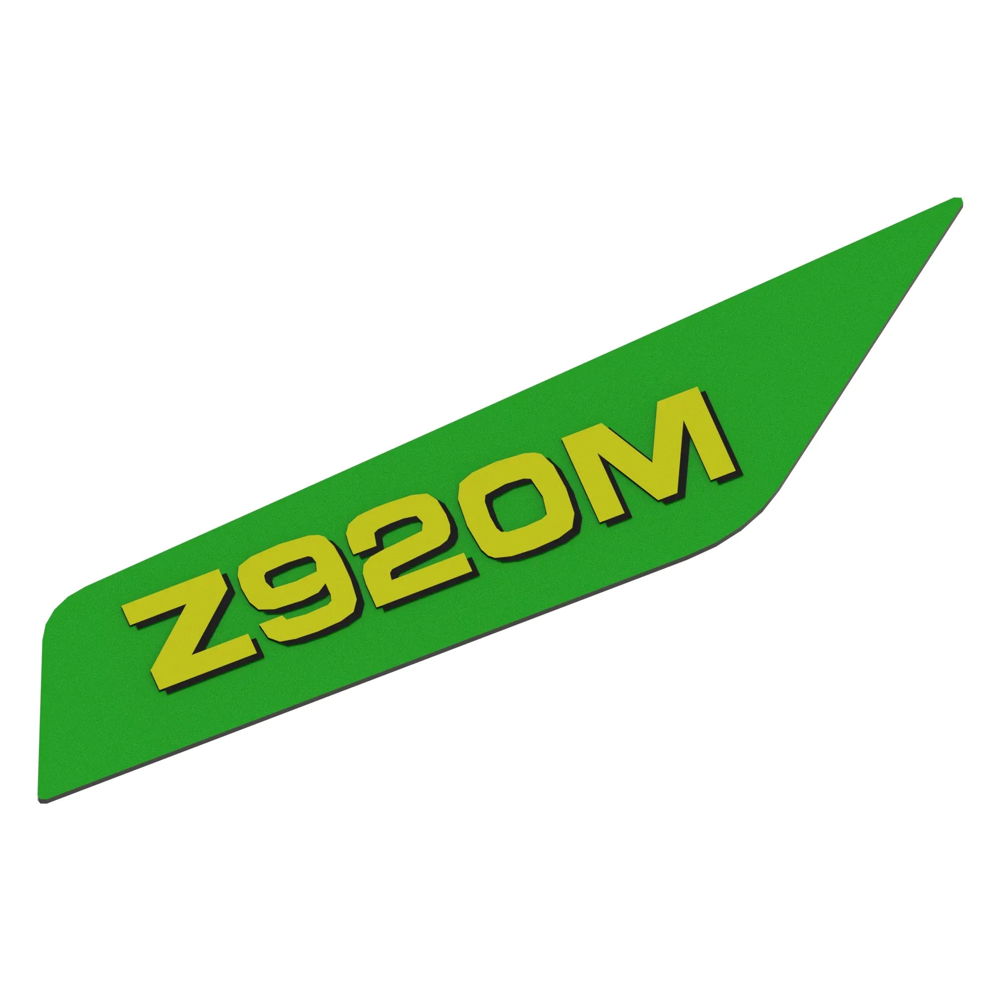 John Deere Z920M Model Number Label, Left Side - TCU32598