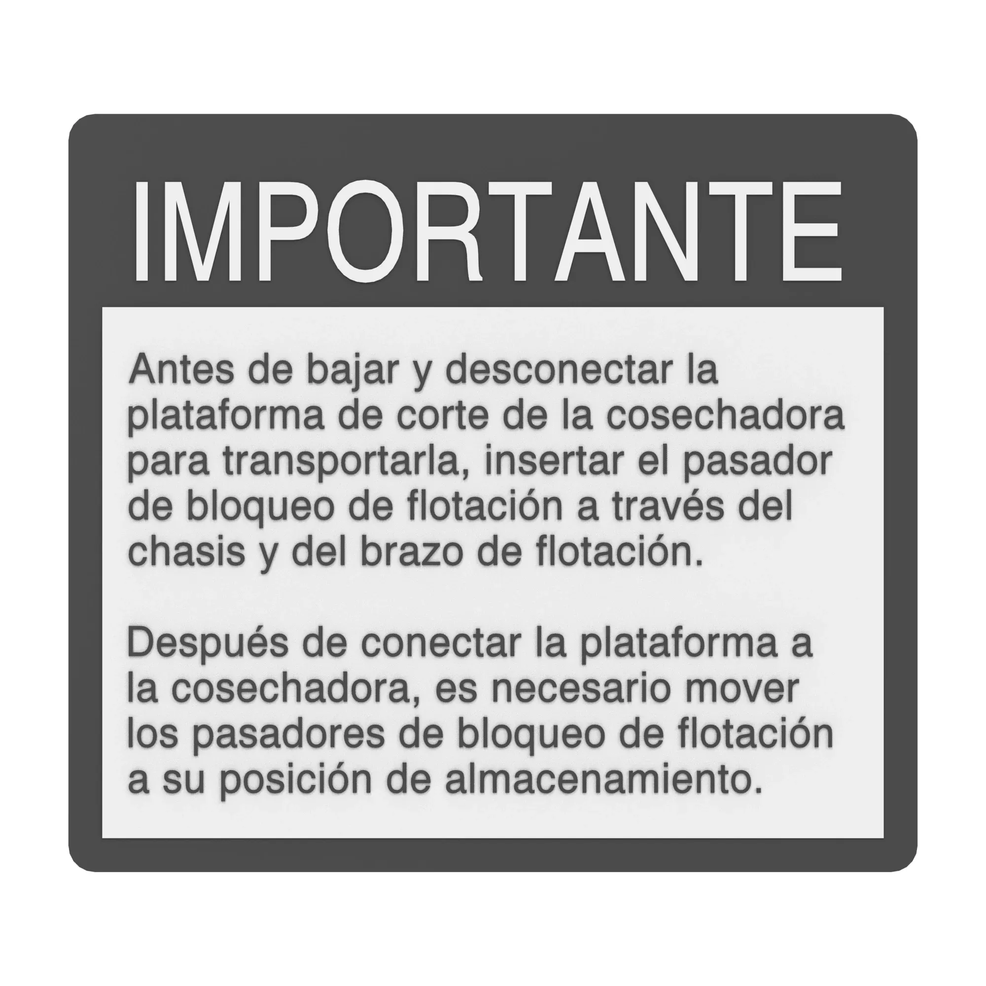 Label, Information, Spanish