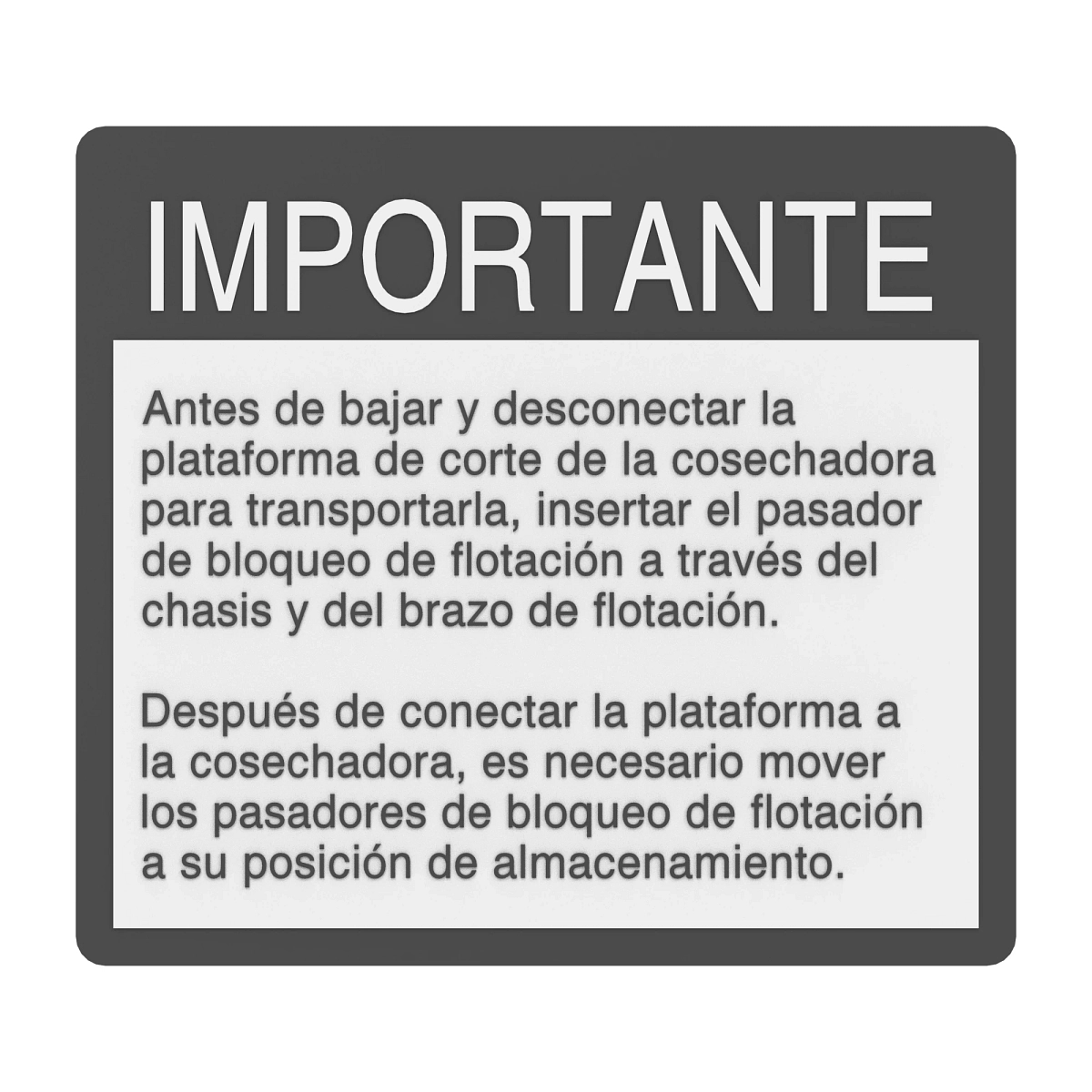 Label, Information, Spanish