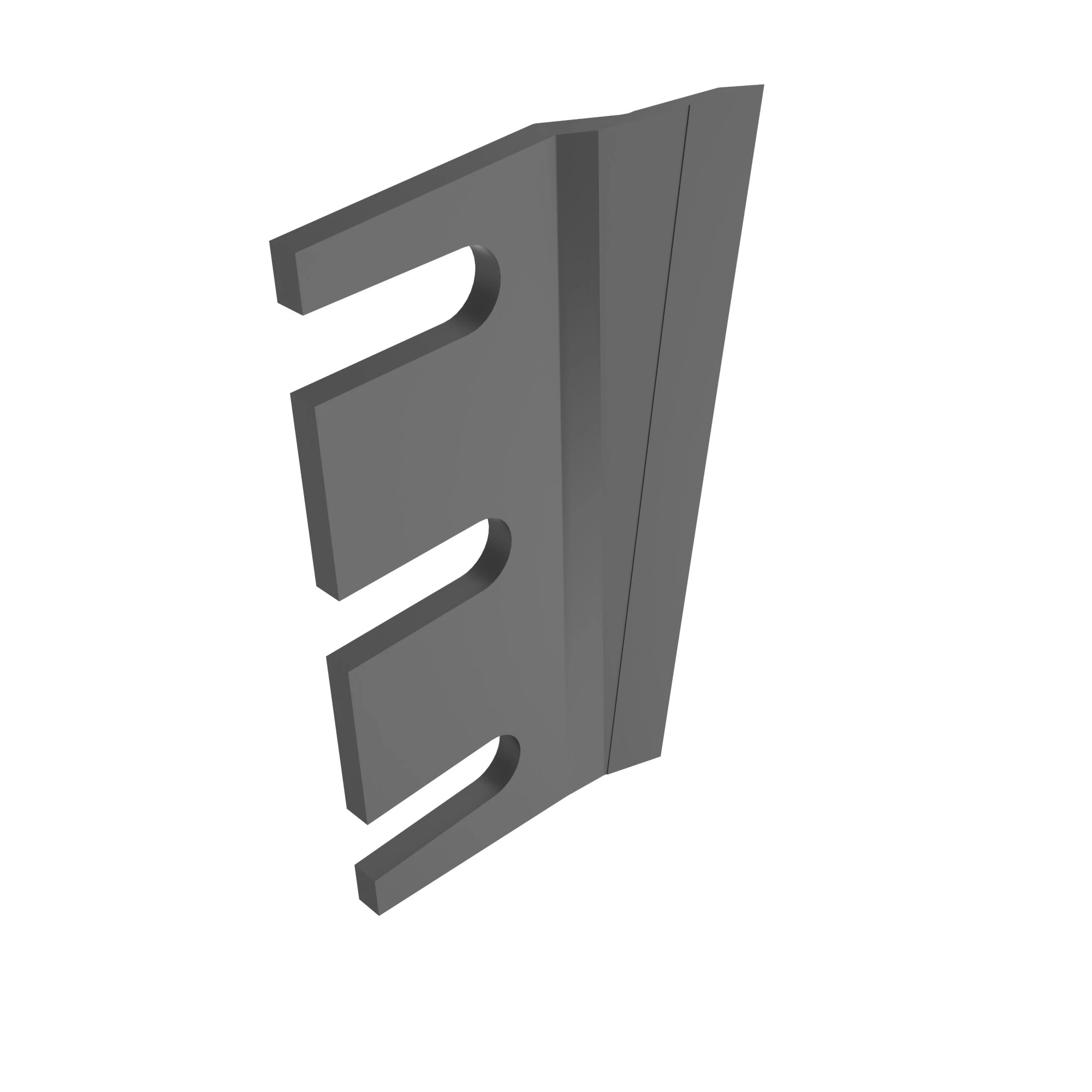 John Deere Dura-Drum™ Corn Cutterhead Knife, Angled, Right Side - Z62075