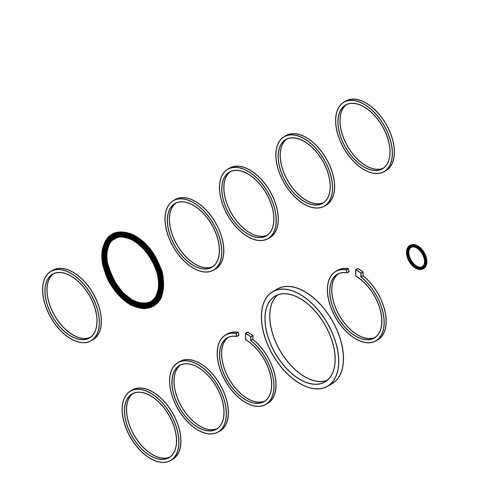 HYDRAULIC CYLINDER KIT, BORE SEAL K