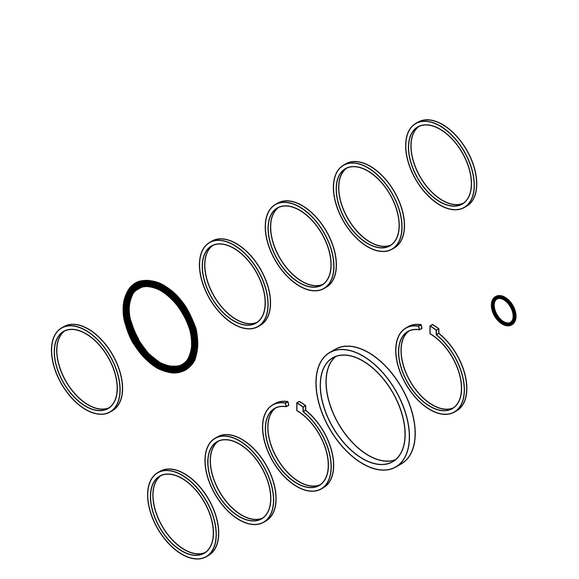 John Deere Hydraulic Cylinder Bore Seal Kit - AHC16975