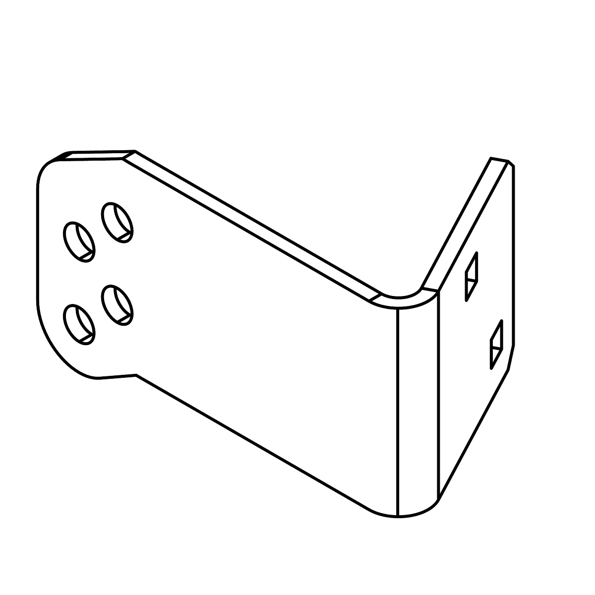 John Deere Front Left Side Gauge Wheel Bracket - GY22540