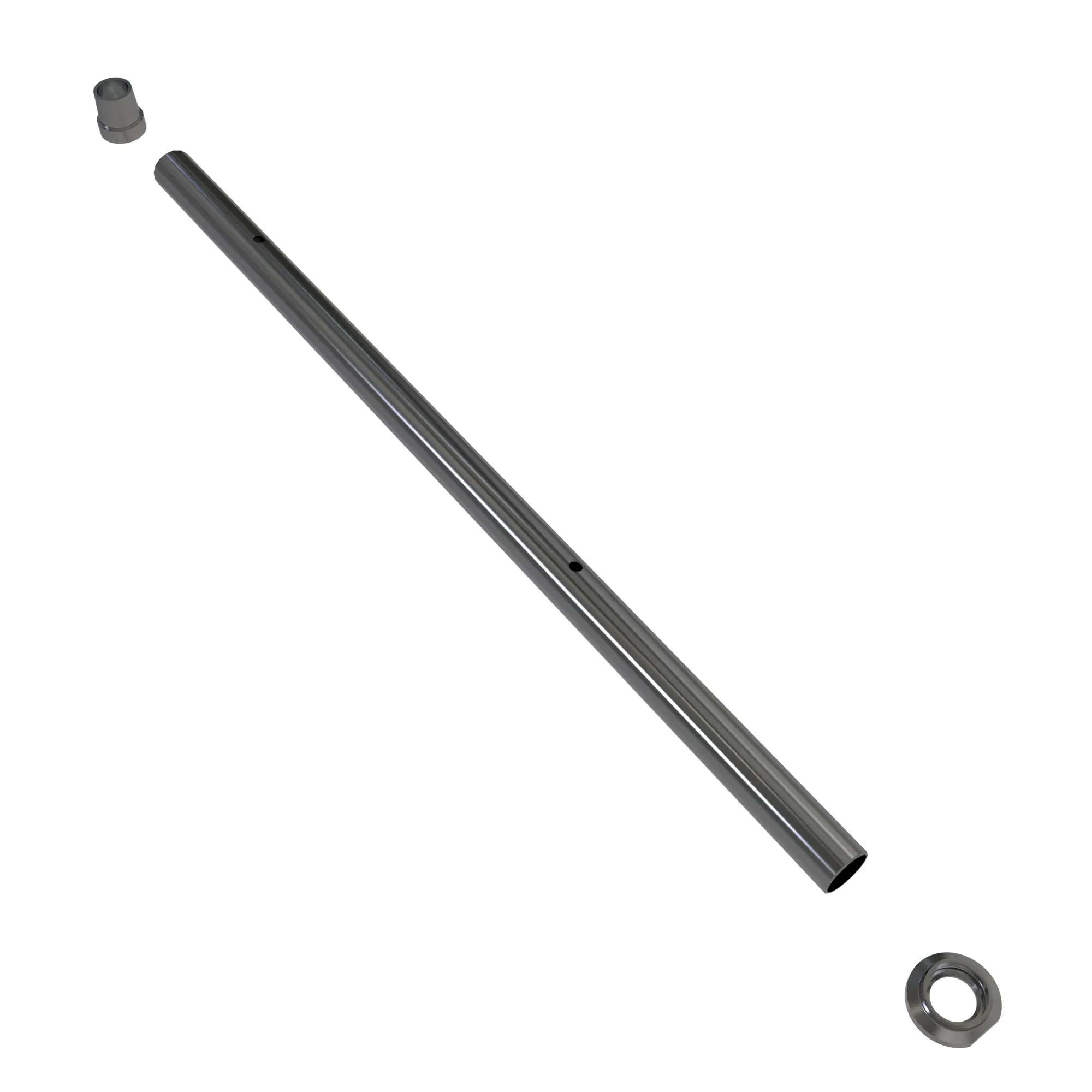 15" SS SPRAY PIPE,  2 HOLES