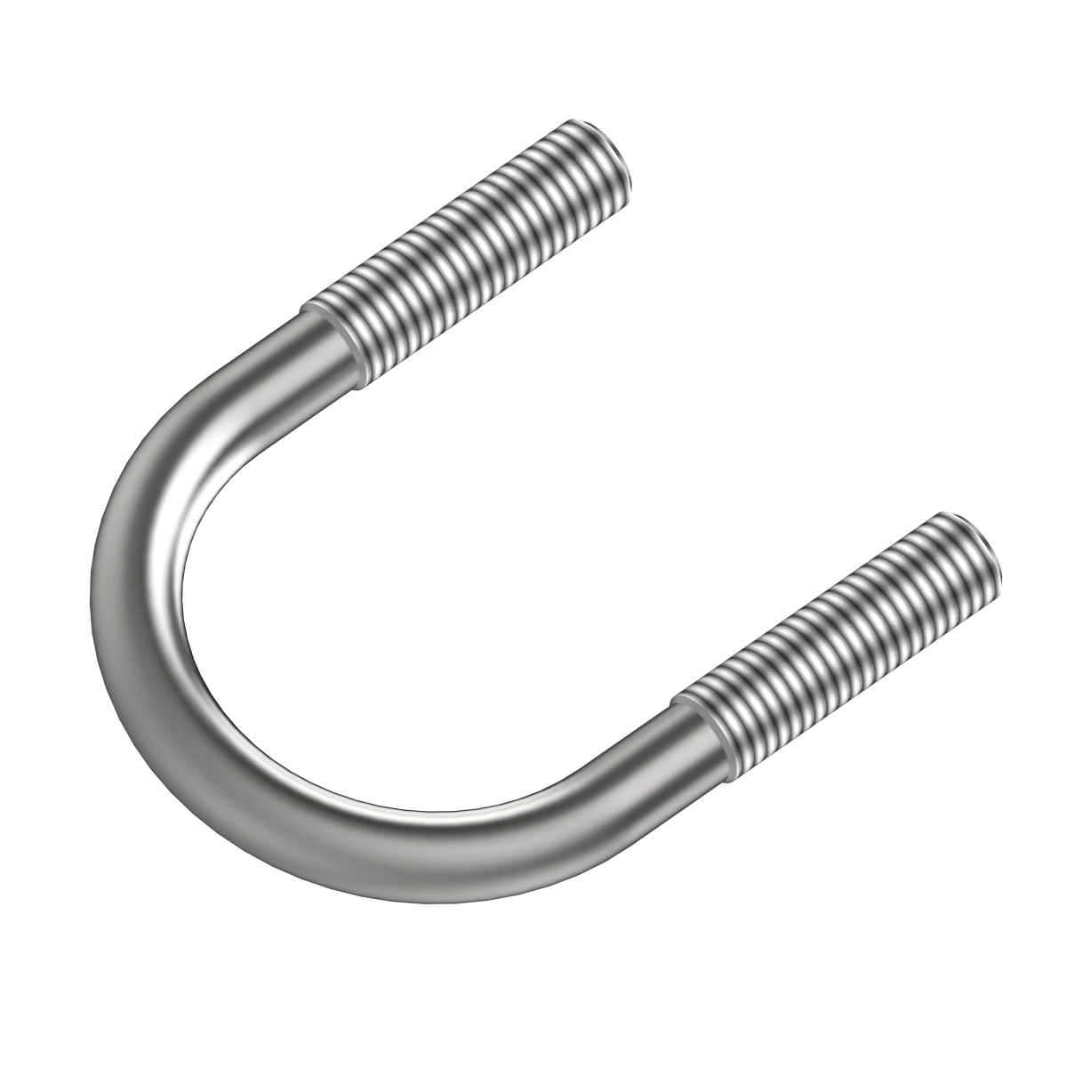 U-BOLT, M10 X 70, 1-3/4" ROUND, ZN