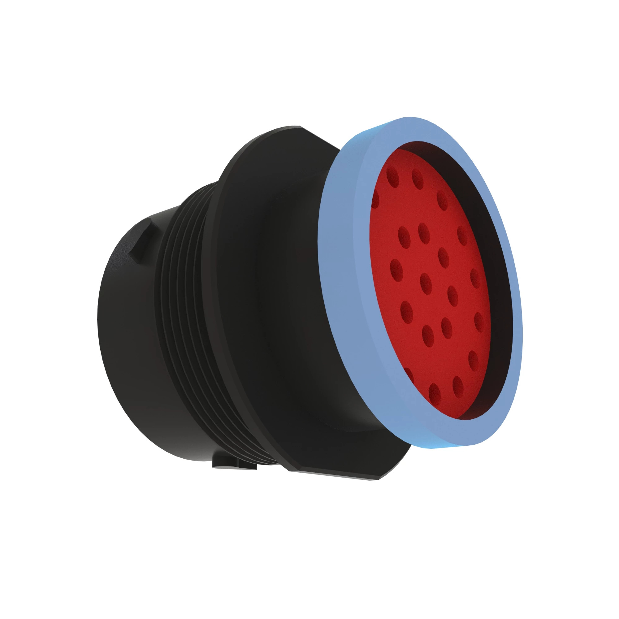 John Deere Black External Electrical Connector Housing, 23 Cavities - 57M11418