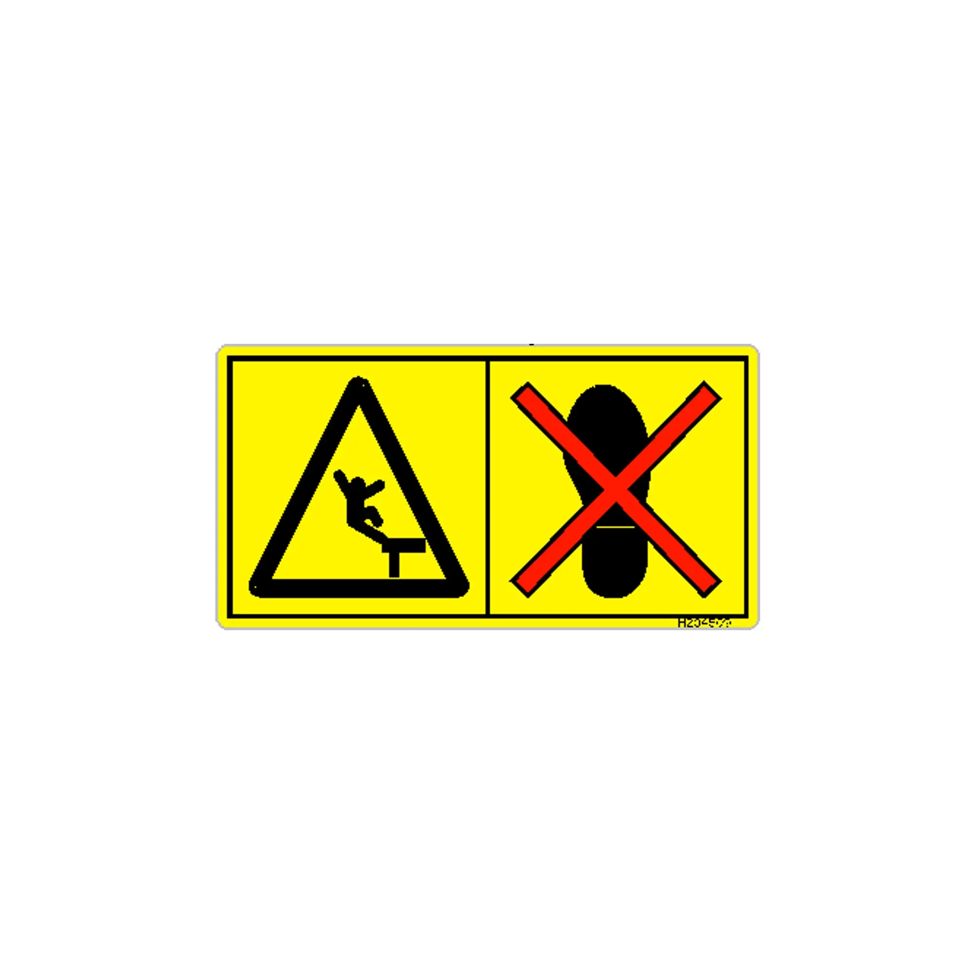John Deere Warning Safety Sign - H204509