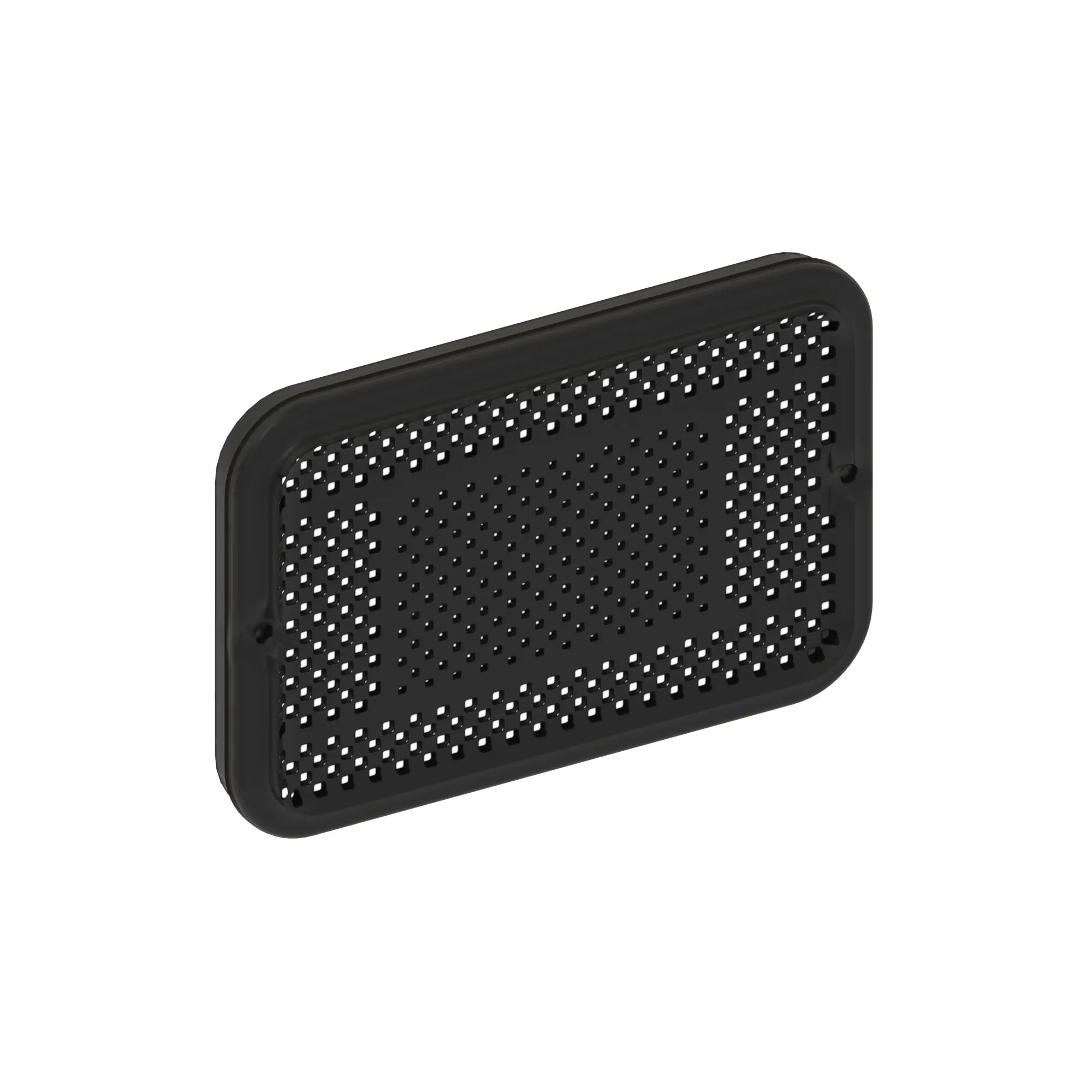 John Deere Black Warning Opaque Lens without Cover - LVA11258