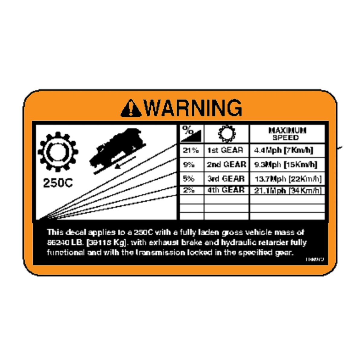 Label, Warning Grade