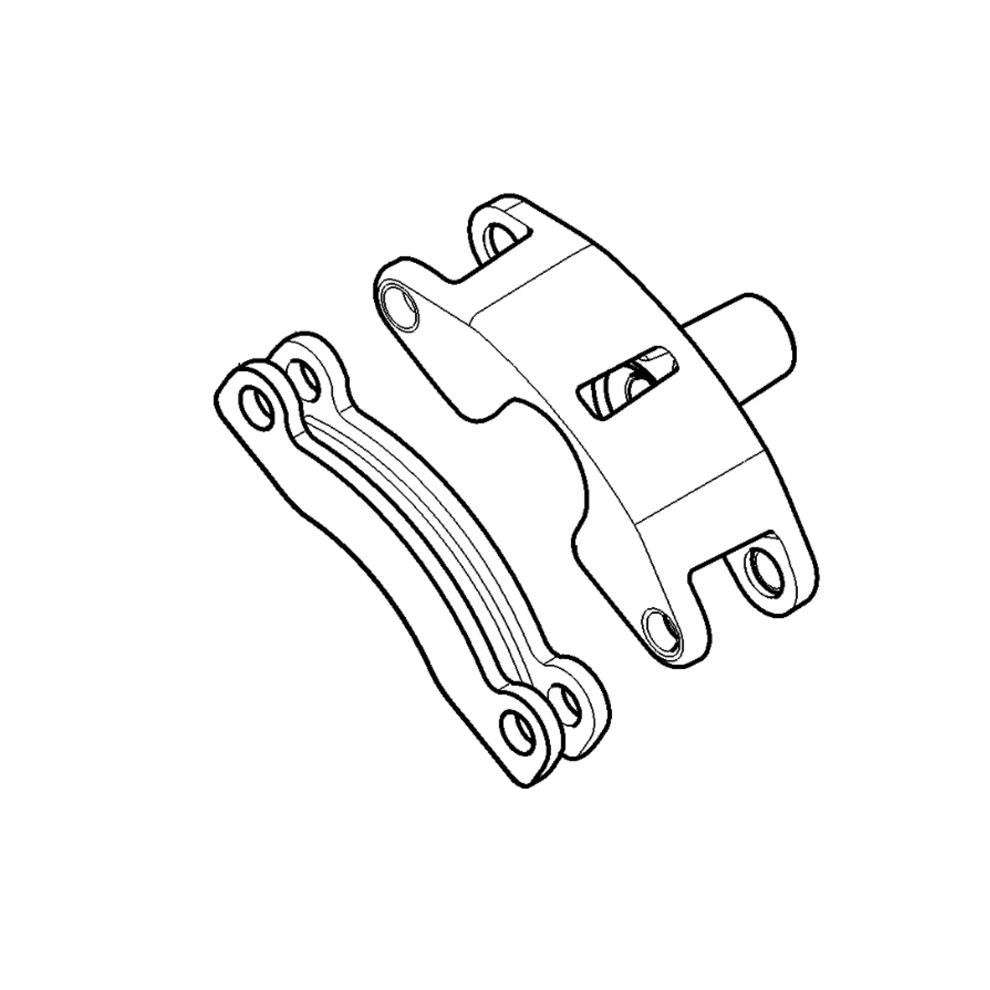 John Deere Park Brake Assembly, Left Side - AUC18284