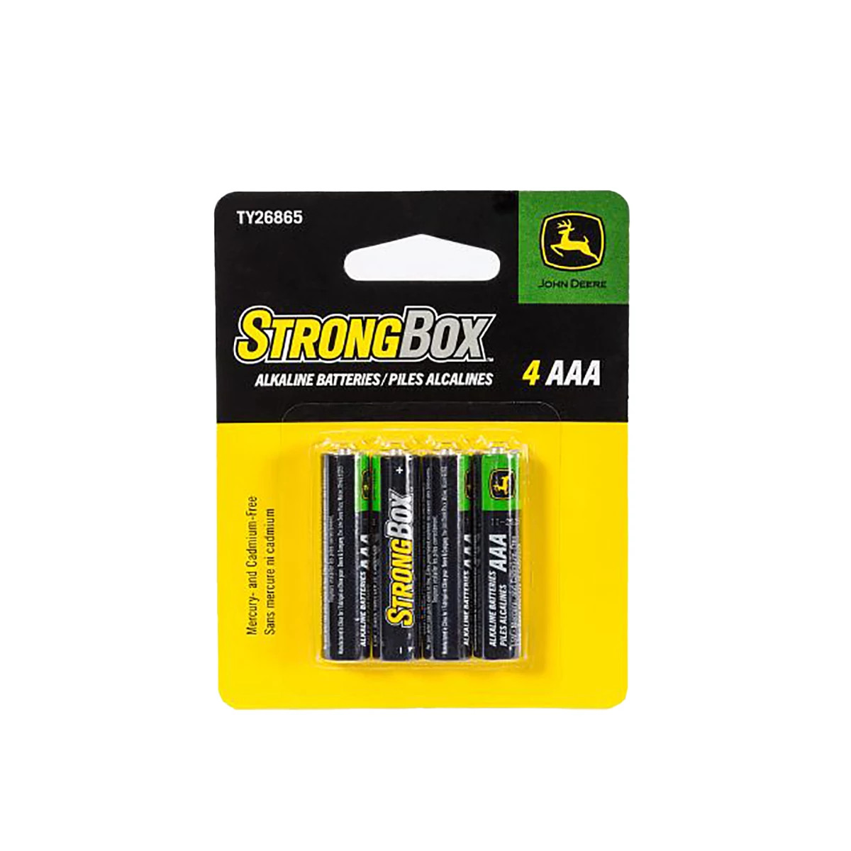 John Deere 4-AAA StrongBox™ Alkaline Batteries - TY26865