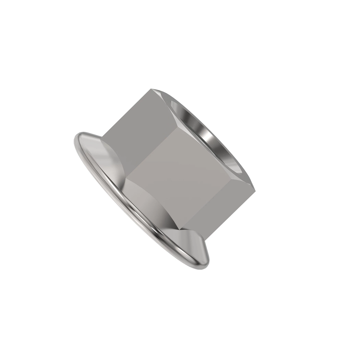 Lock Nut, Metric, Hex Fl, Self