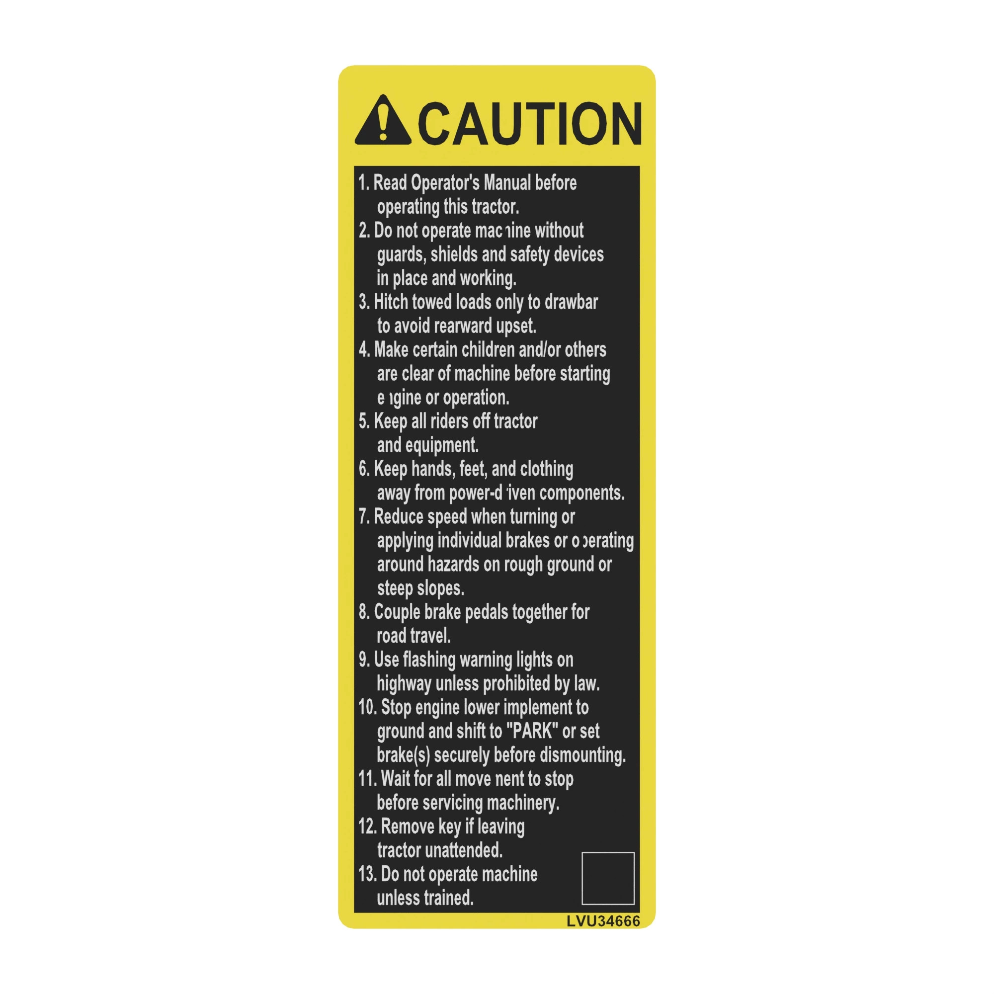 LABEL, CAUTION