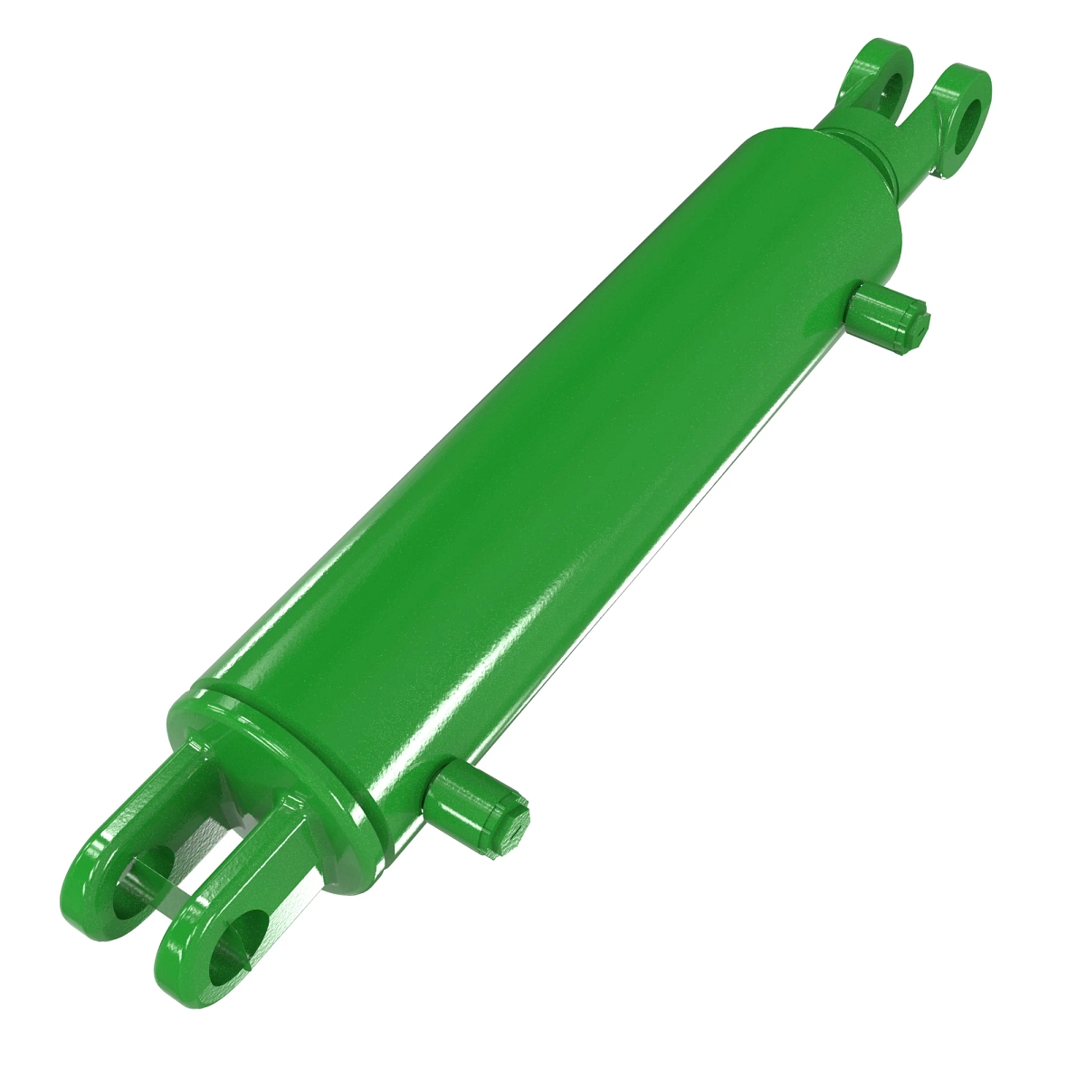 Hydraulic Cylinder, Green/Labeled