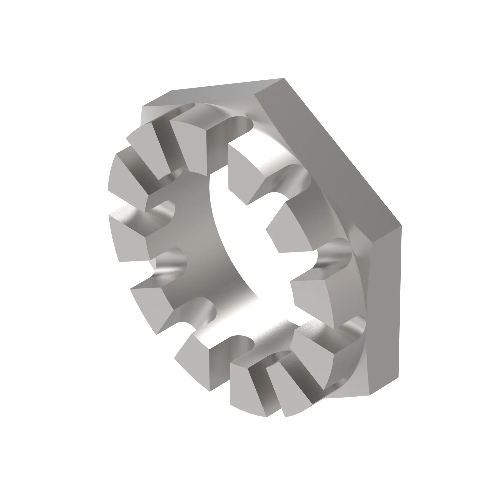 John Deere Hexagonal Slotted Nut, M50 - T158600