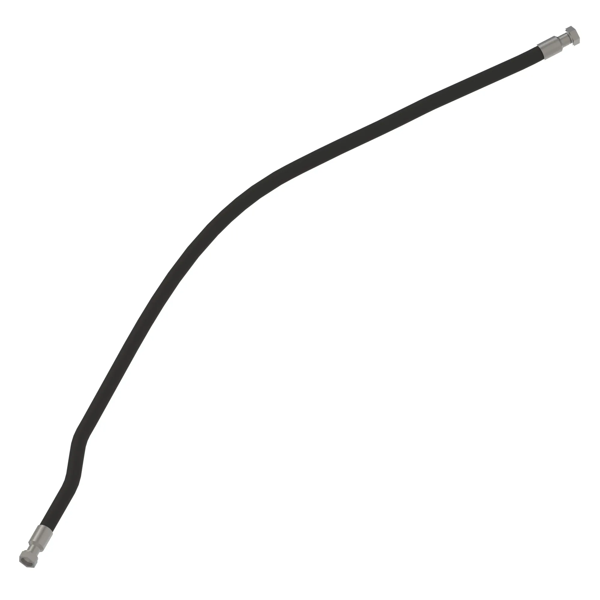 John Deere Extension Boom Hydraulic Hose with End Fitting - F712076