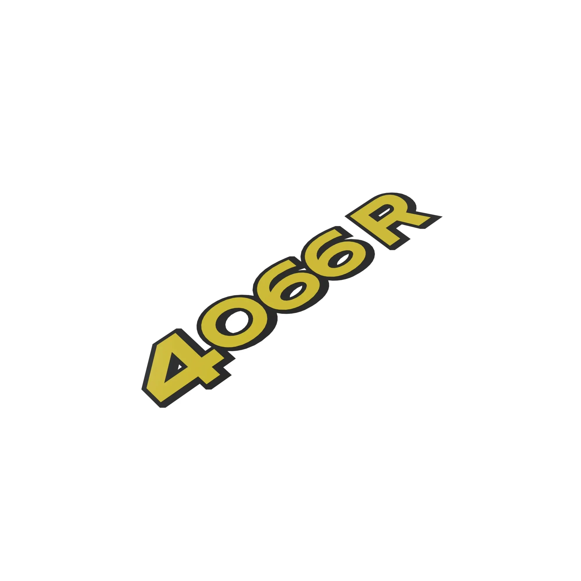 John Deere 4066R Model Label, Left Side - LVU35171