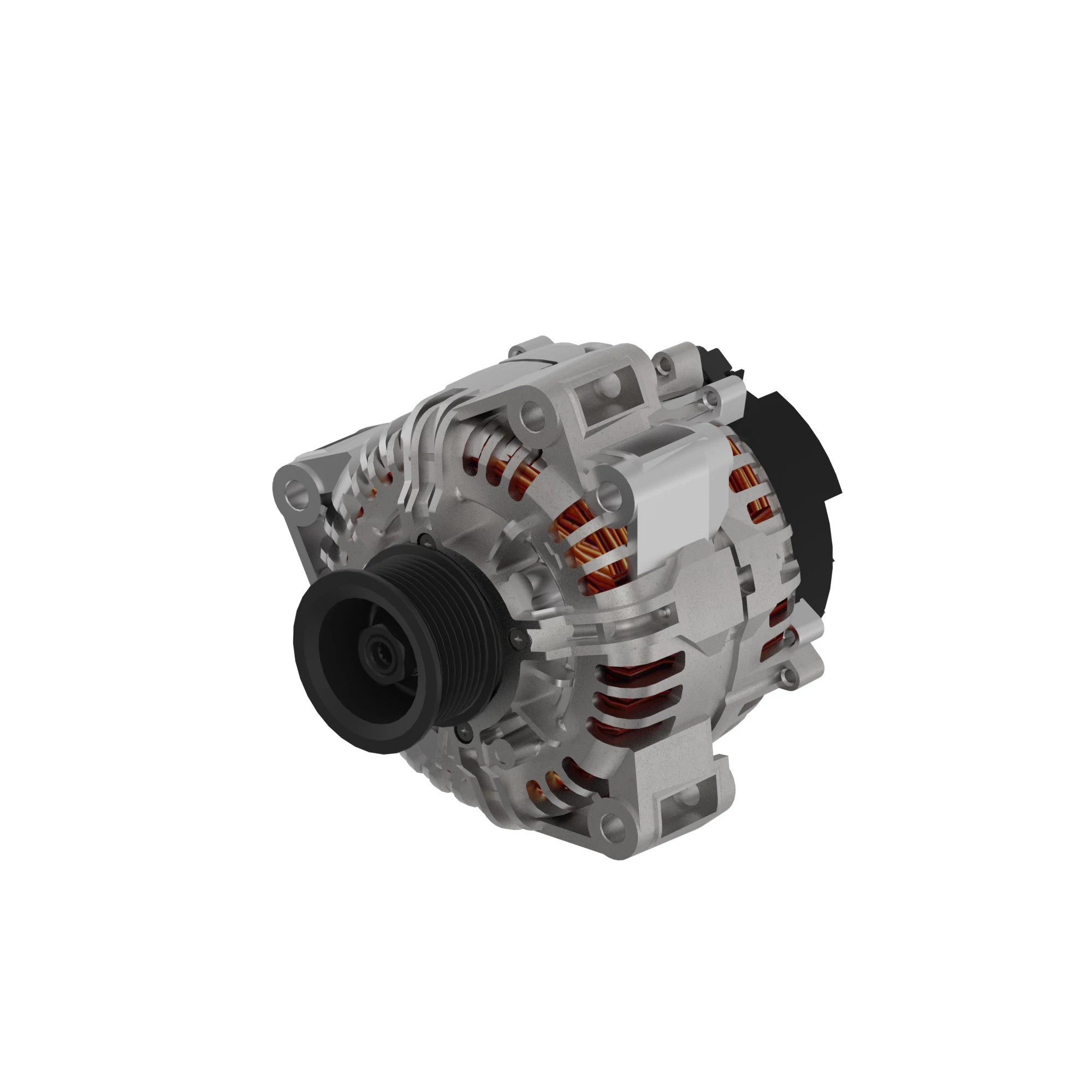 John Deere Open Frame Alternator, 24 Volts, 150 AMP - RE538242