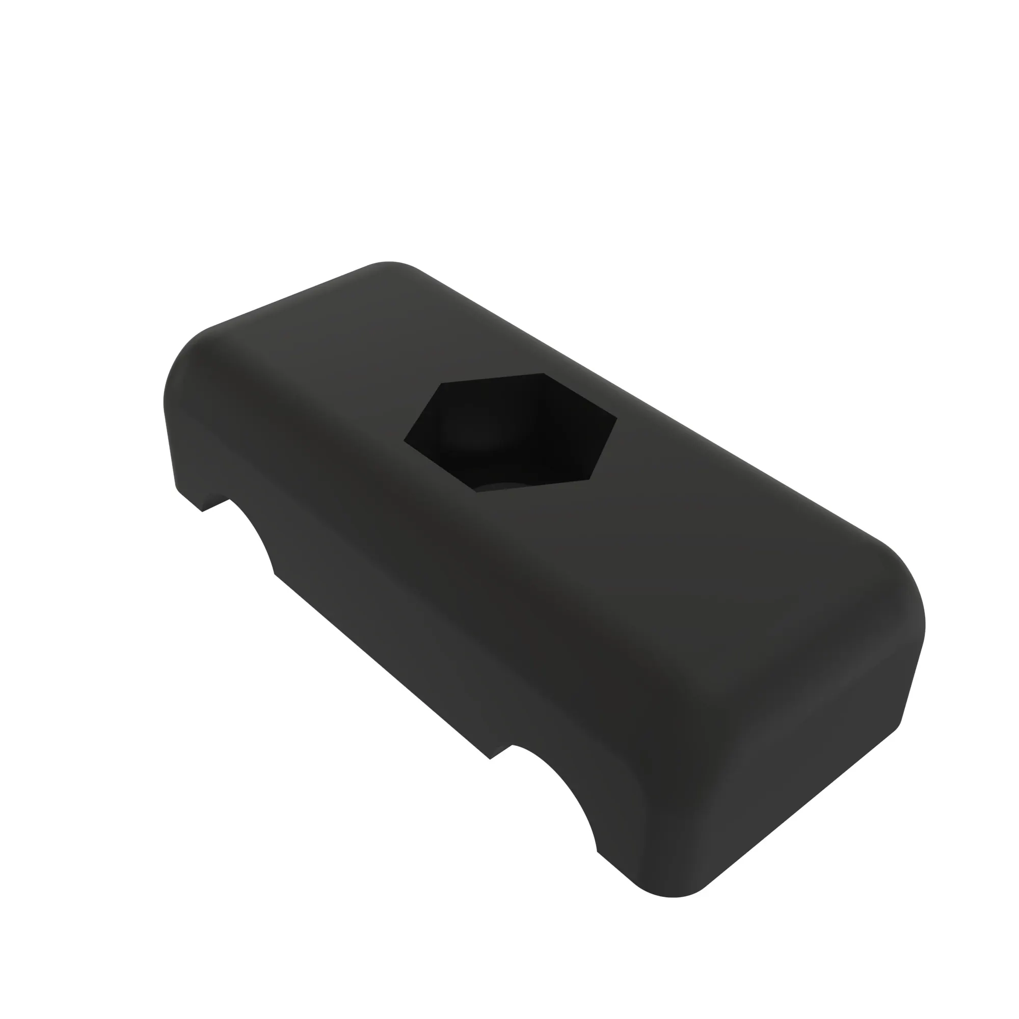 CLAMP-TWIN, 3/4  OD X 3/4  OD CLAMP, Half Clamp
