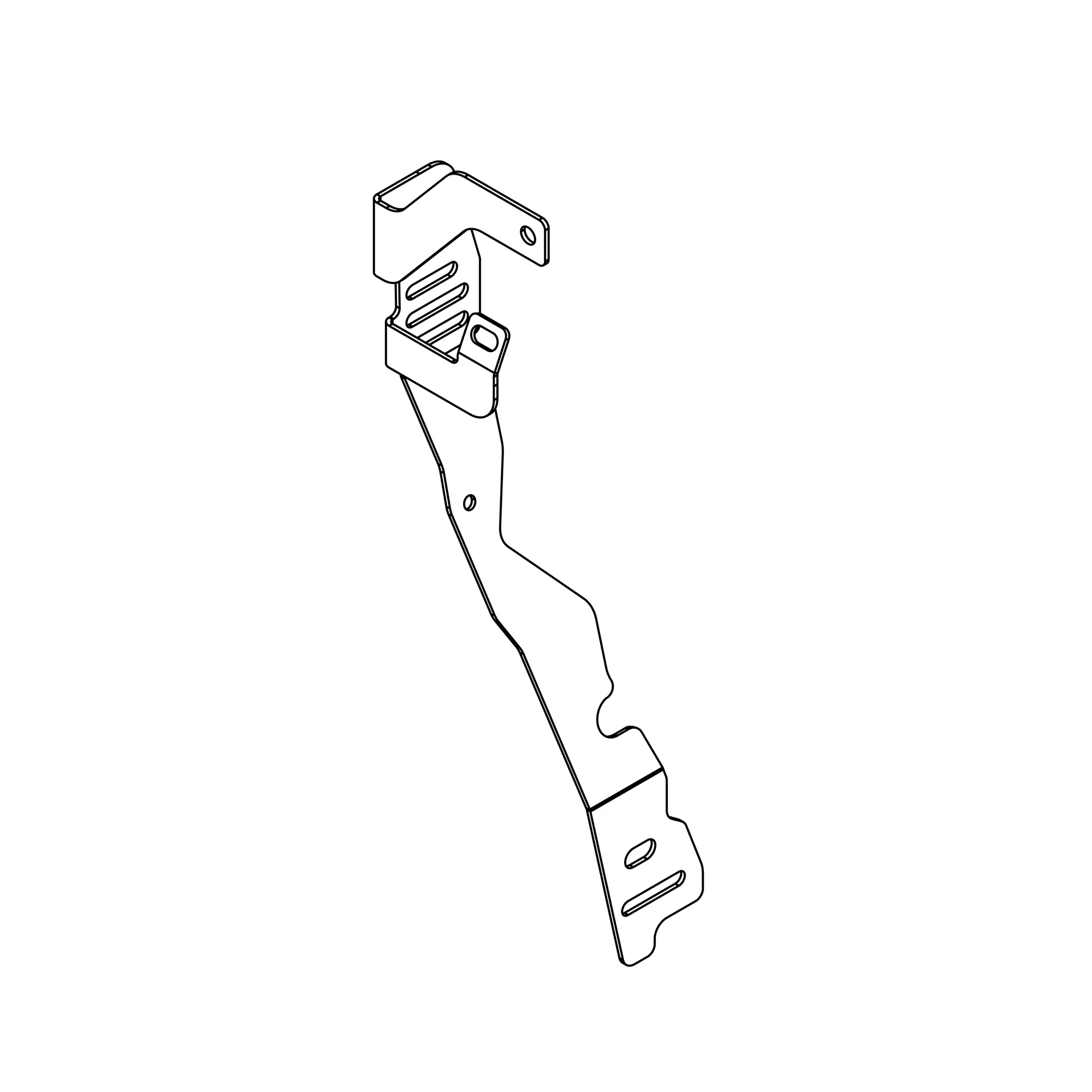 John Deere Engine Side Panel Bracket - KK55588