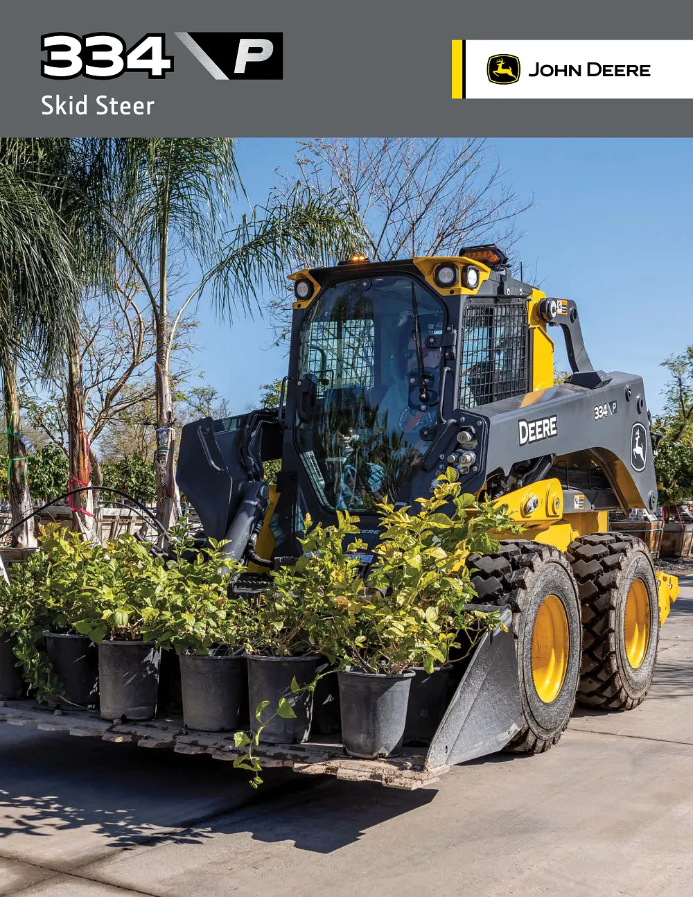 334 P-Tier Skid Steer Brochure cover