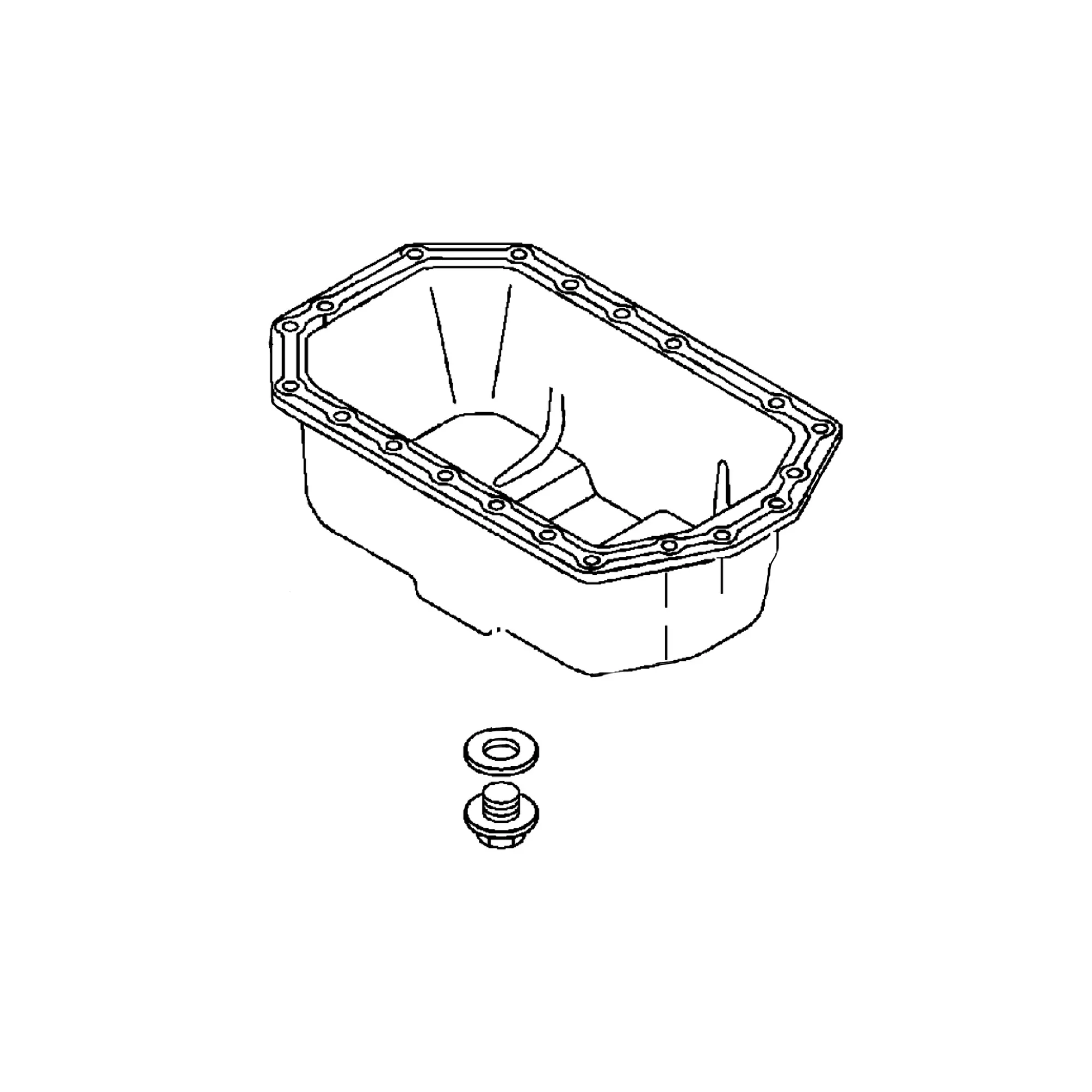 John Deere Lubrication Oil Sump - AT318114