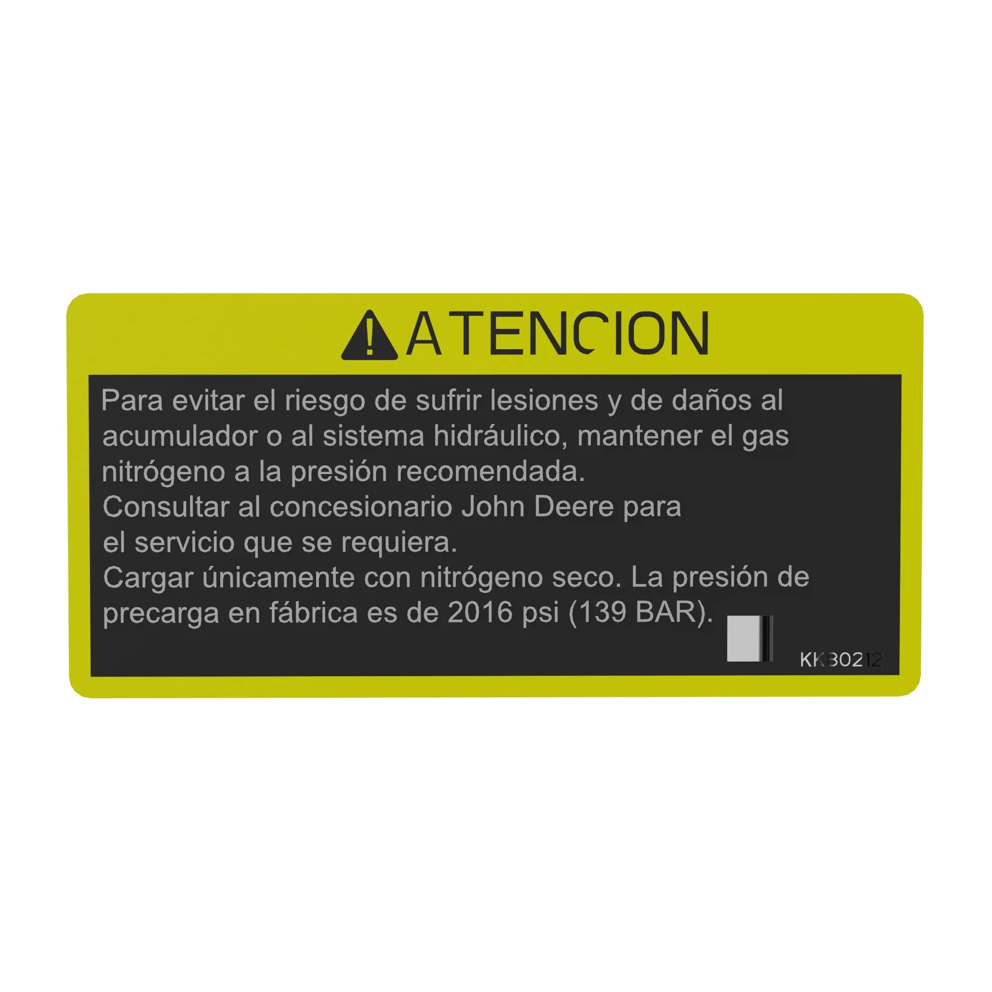 John Deere Safety Sign - KK80212
