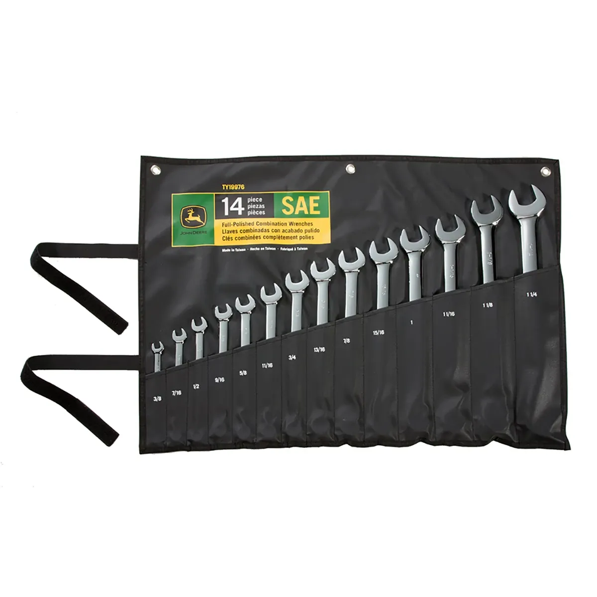 "14-pc SAE Full-Polished Combination Wrench Set"