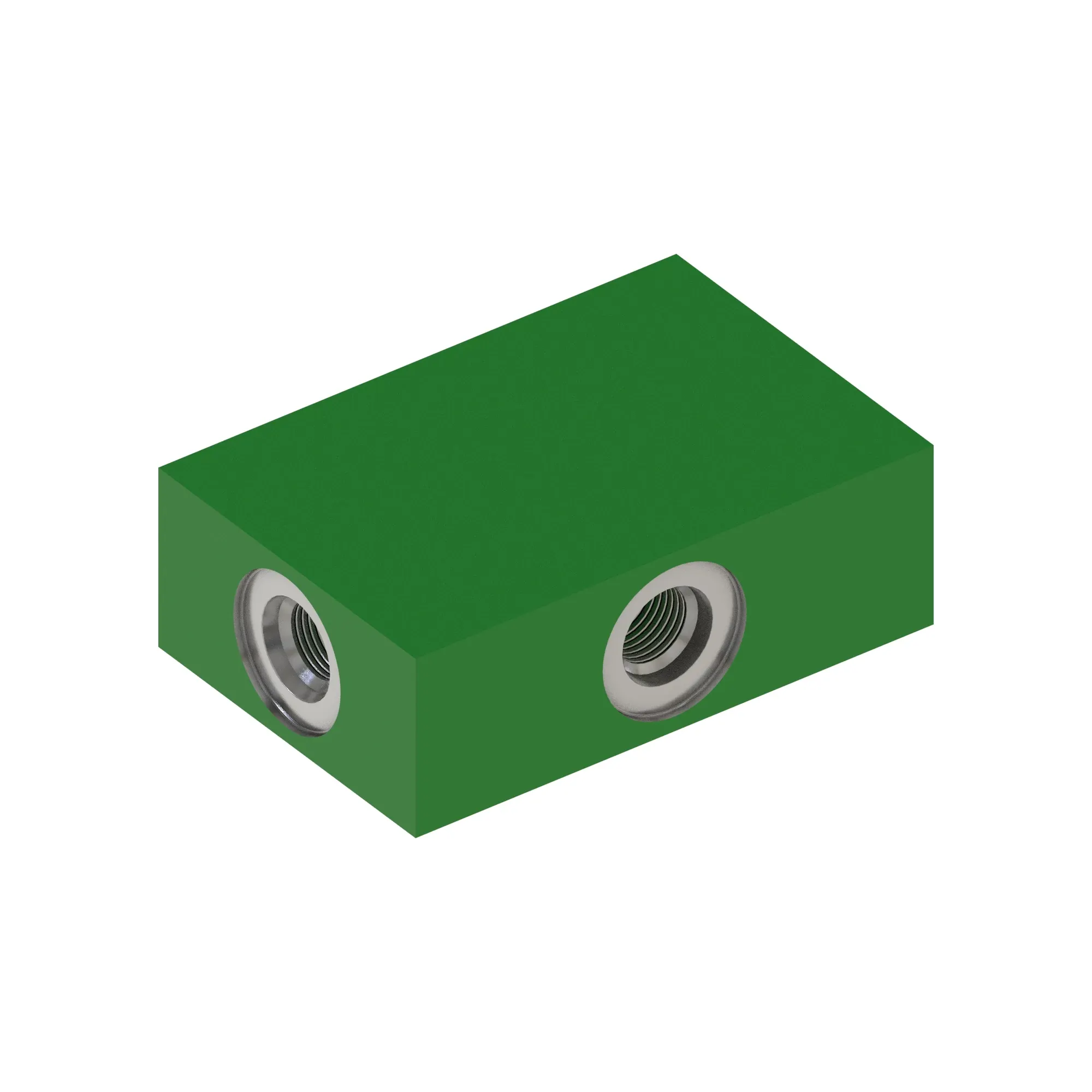 Hydrualic manifold block with high pressure cross over orfice