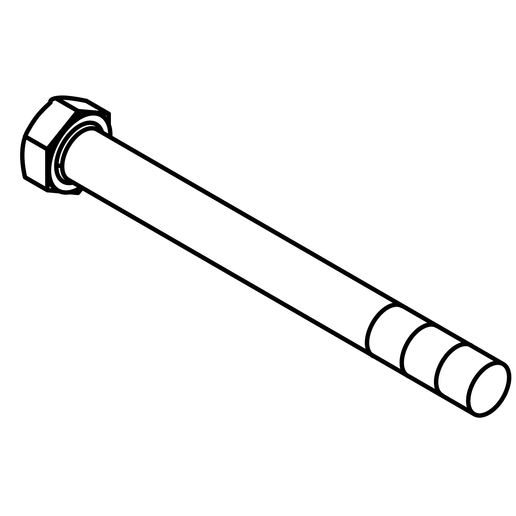 John Deere Hexagonal Head Screw, 5/8" X 6-1/4" - 19H3306