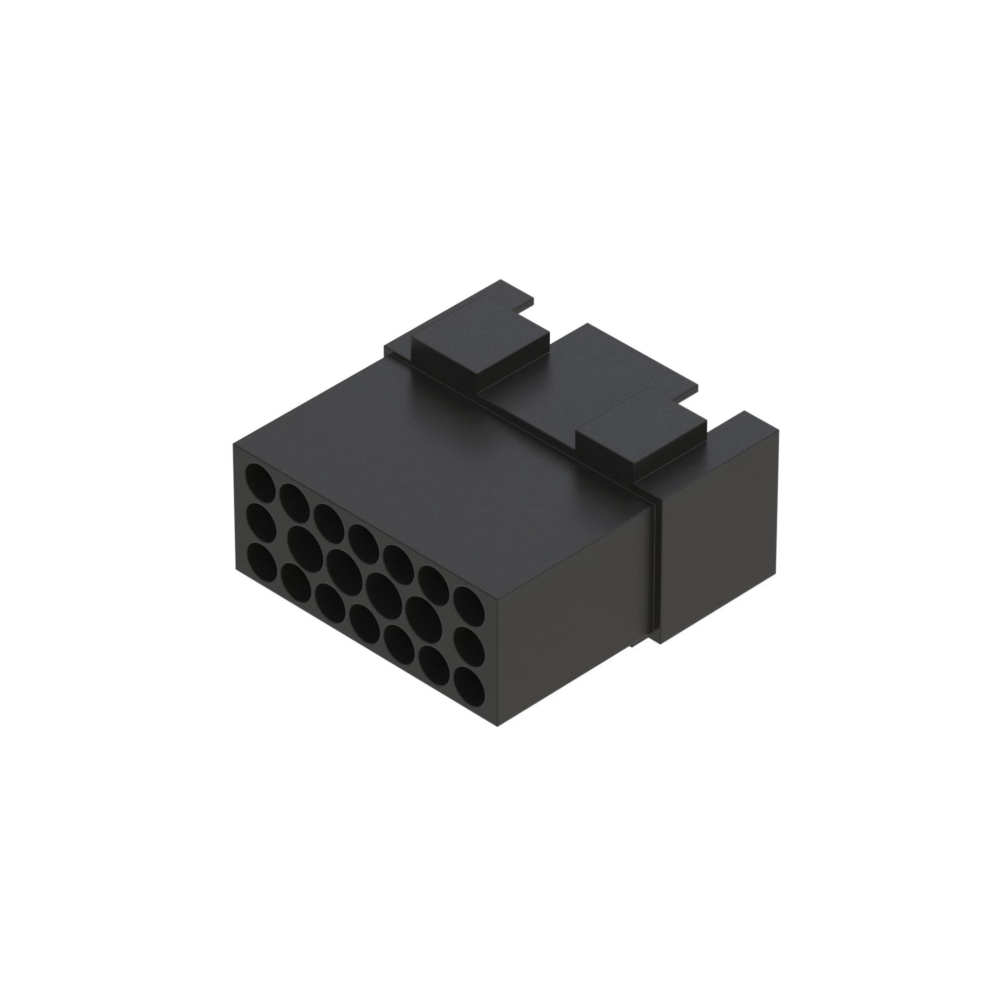 CONN TYCO MNLOK 20W M BLK PLSTC