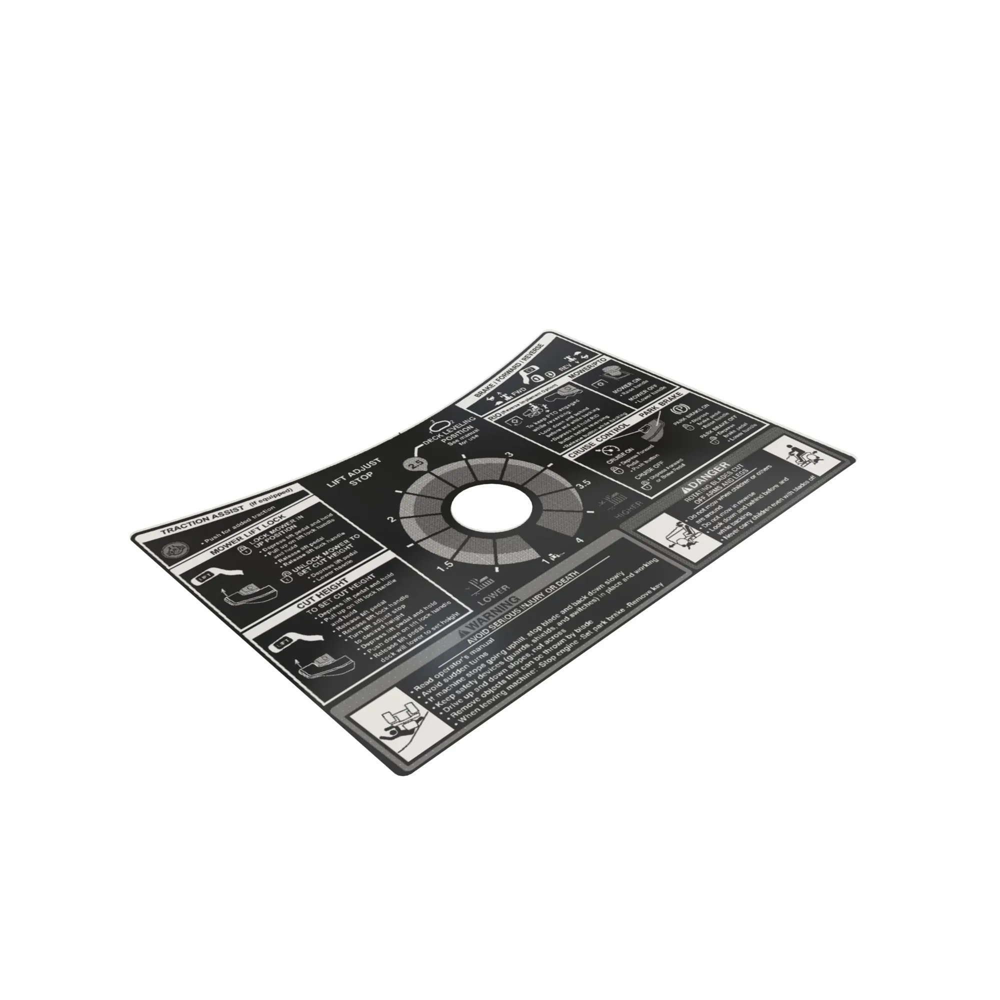John Deere Manual DOM Label - M172996