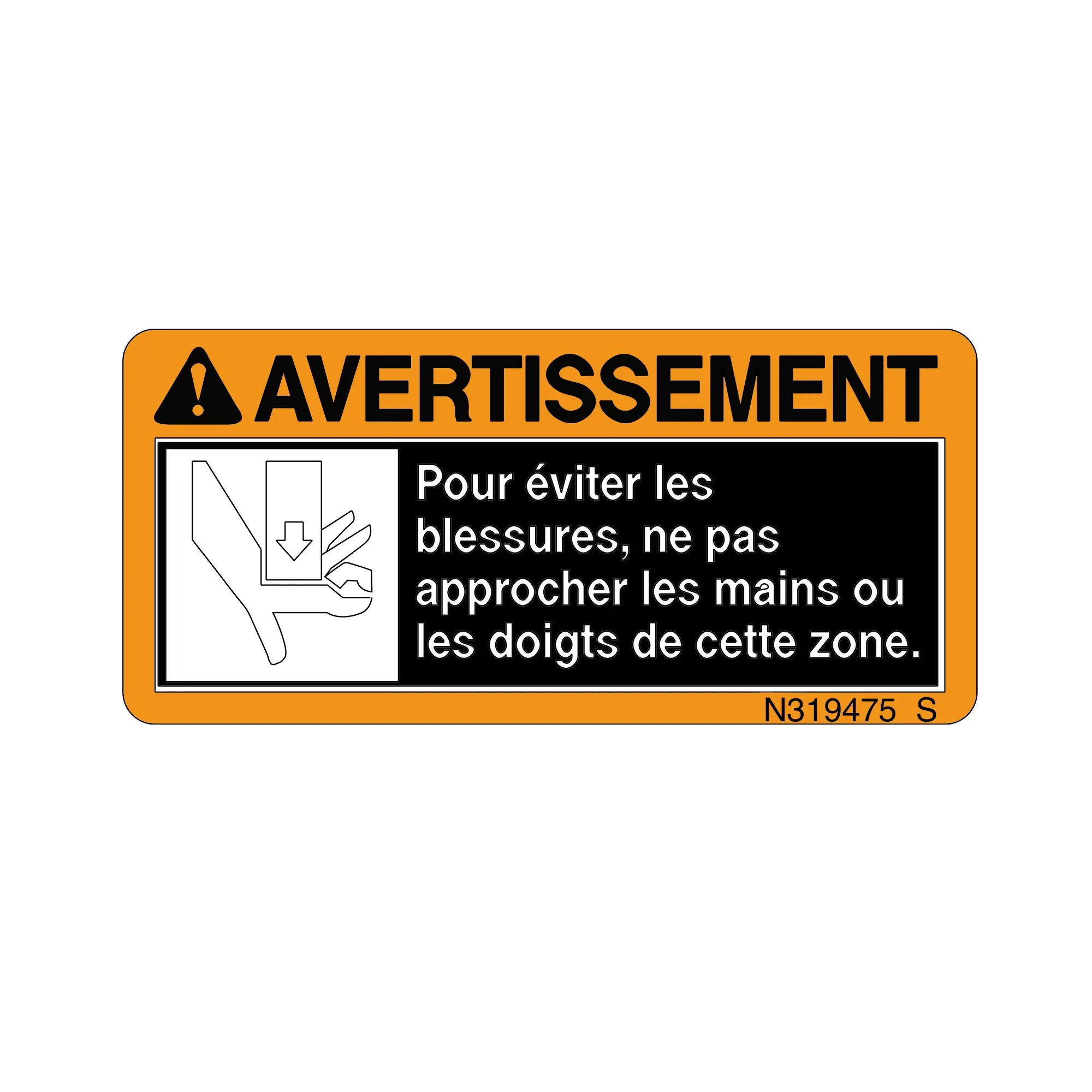 John Deere Safety Label - N319475