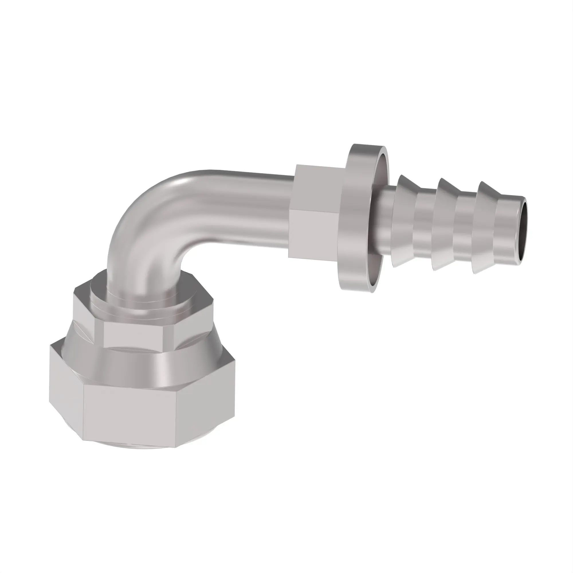 HOSE FITTING, REUSABLE ELBOW