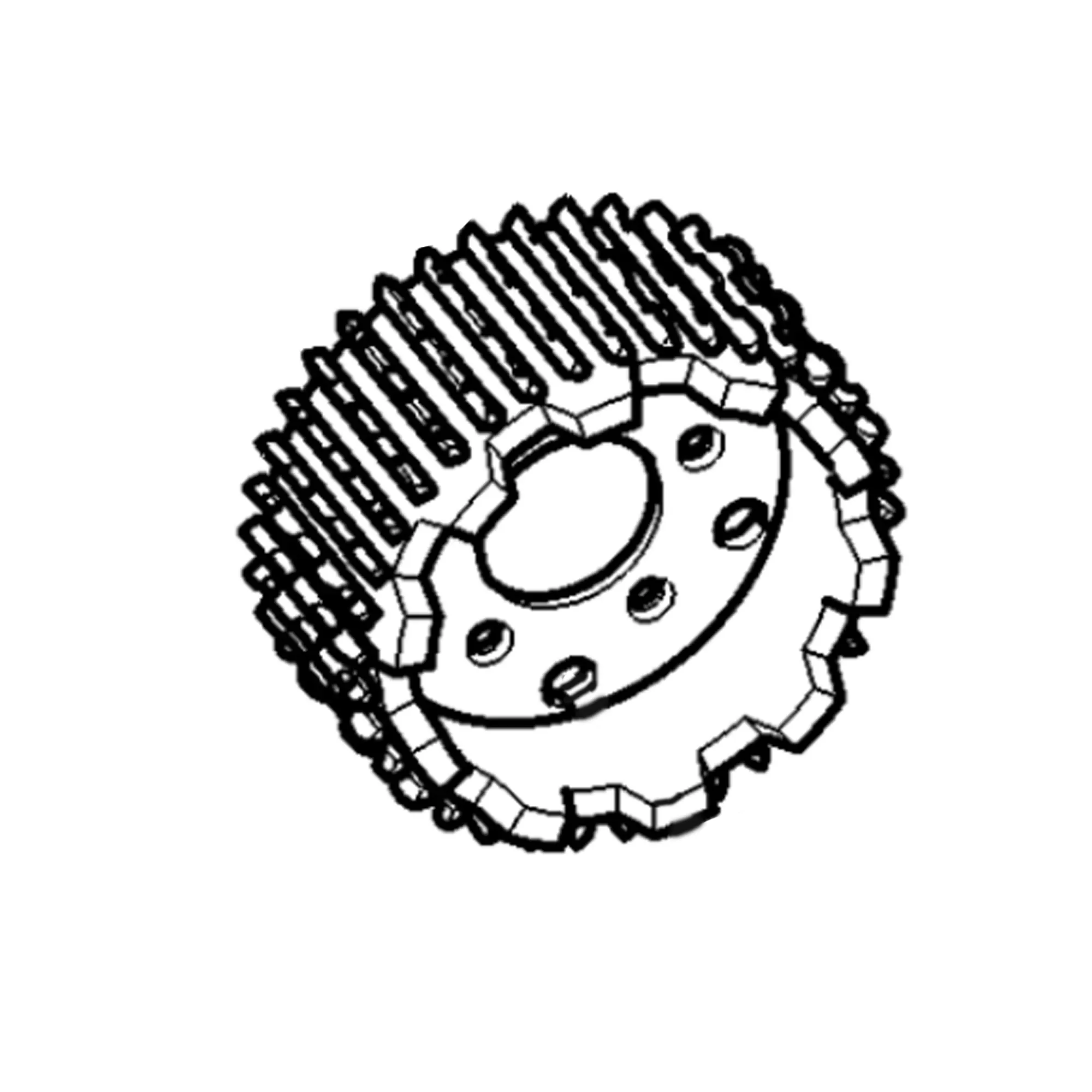 John Deere Upper Feed Roller - F673191