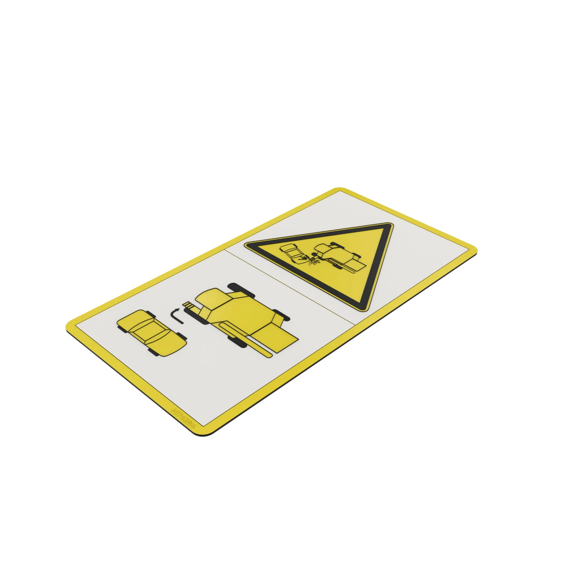 John Deere Safety Sign Label, Warning - H174284
