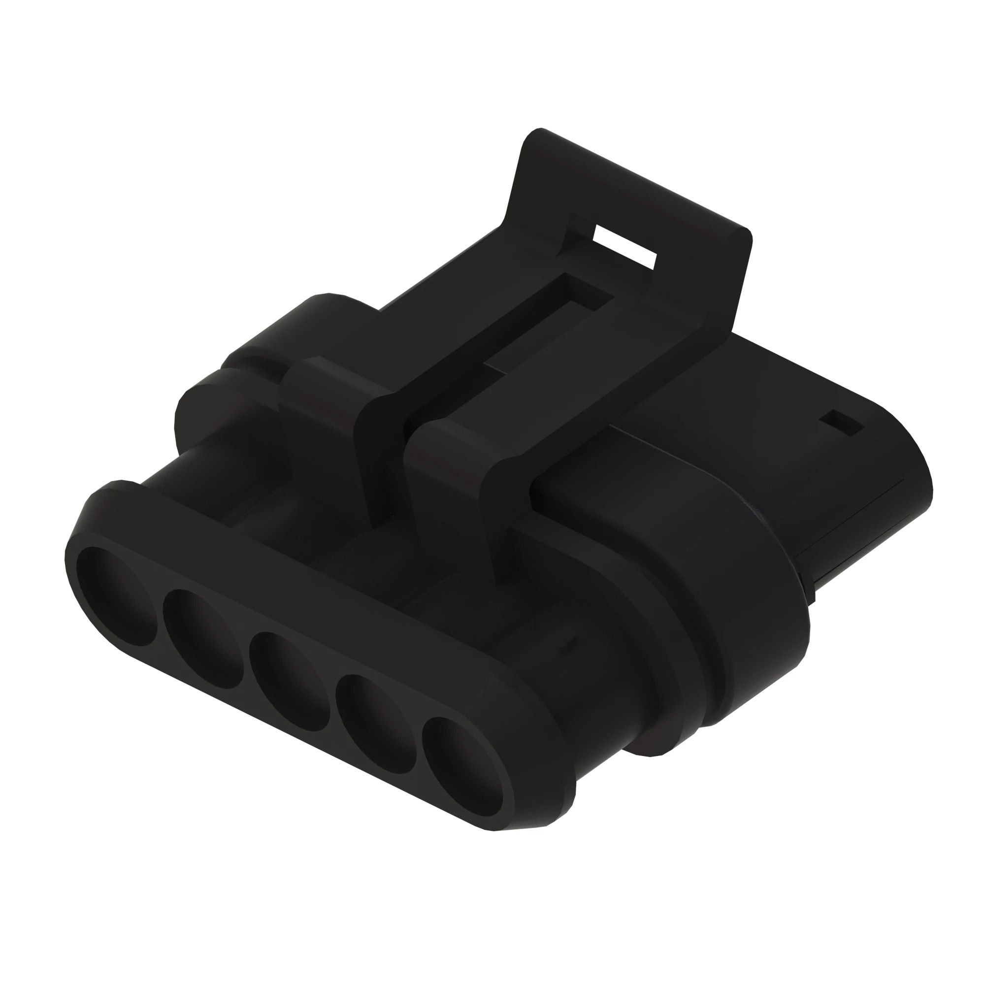 CONN TYCO SS1.5 5W MS BLK PLSTC