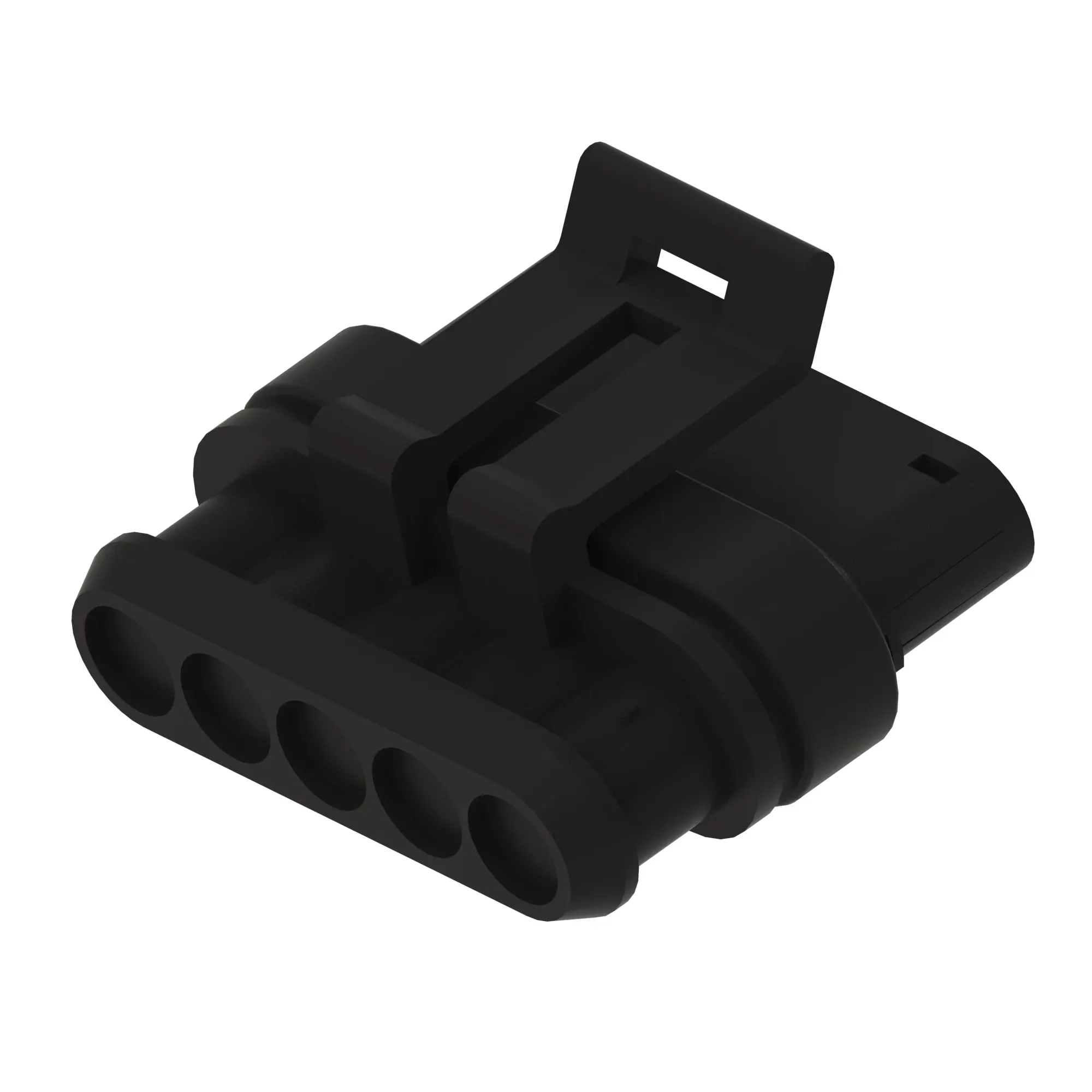 Conn Tyco SS1.5 5W Ms Blk Plstc