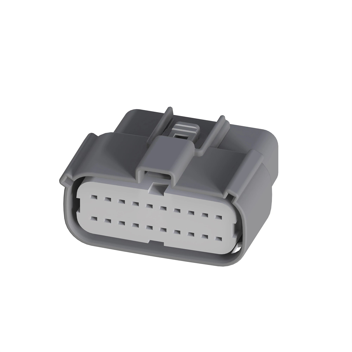 CONN MOLEX MX150 20W FS LTGRY PLSTC