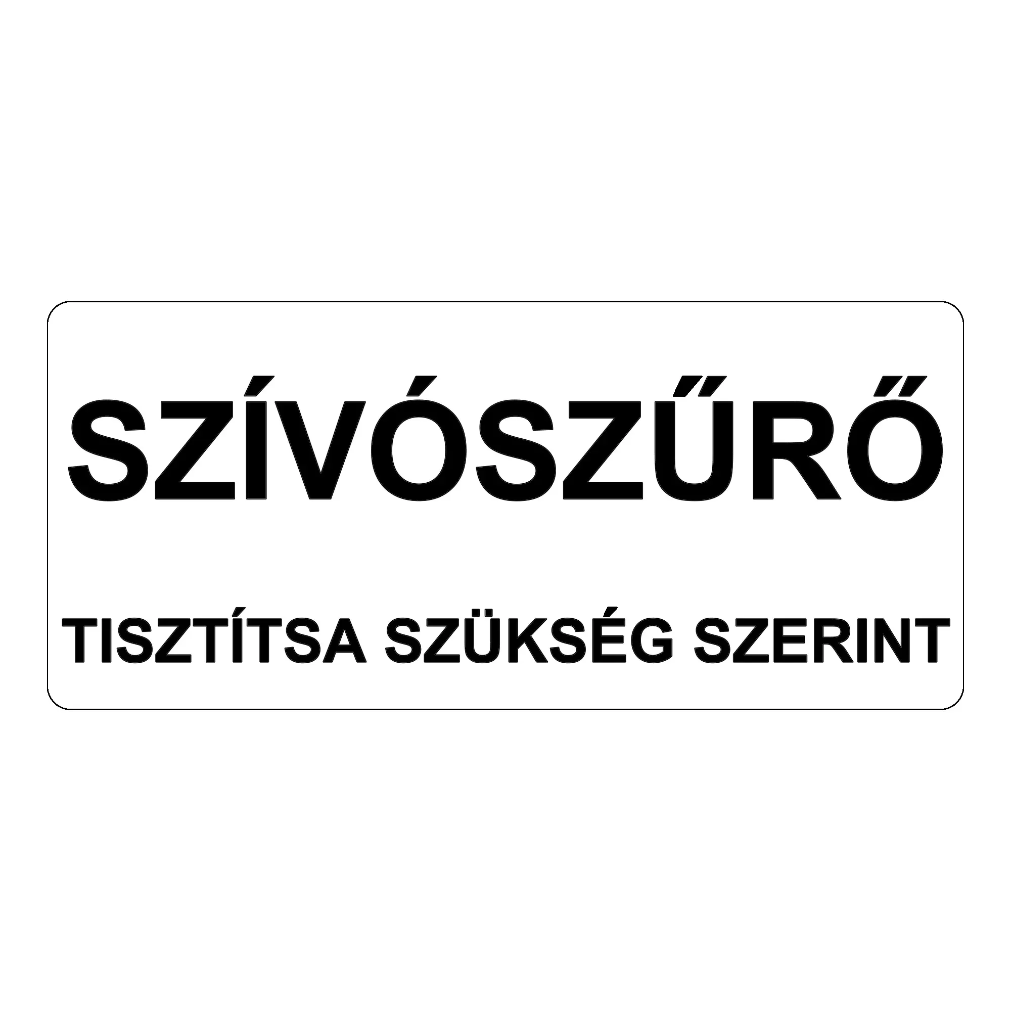 John Deere Suction Strainer Label, Hungarian - N307944