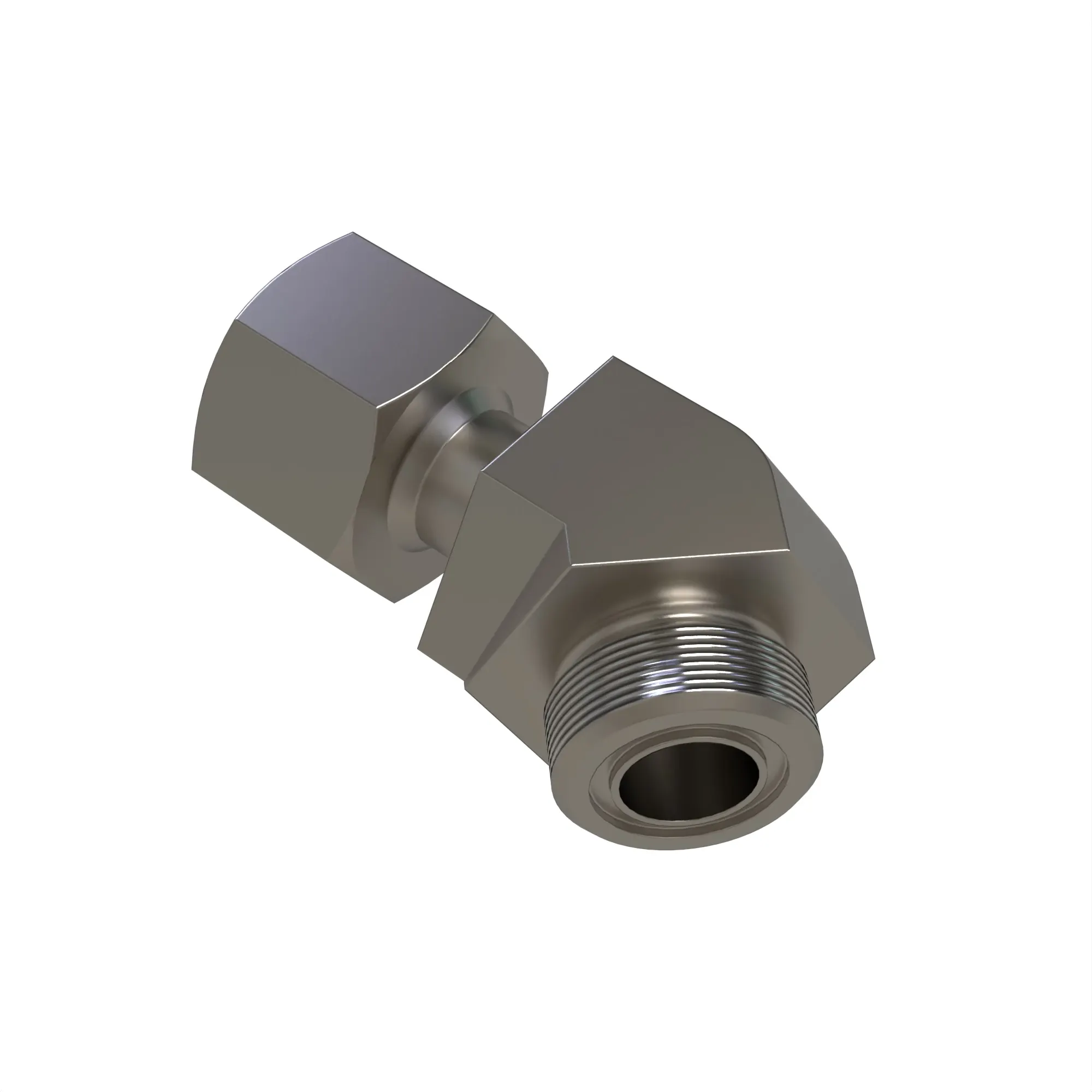 45 DEG SWIVEL ELBOW, ORFS (SWE45)