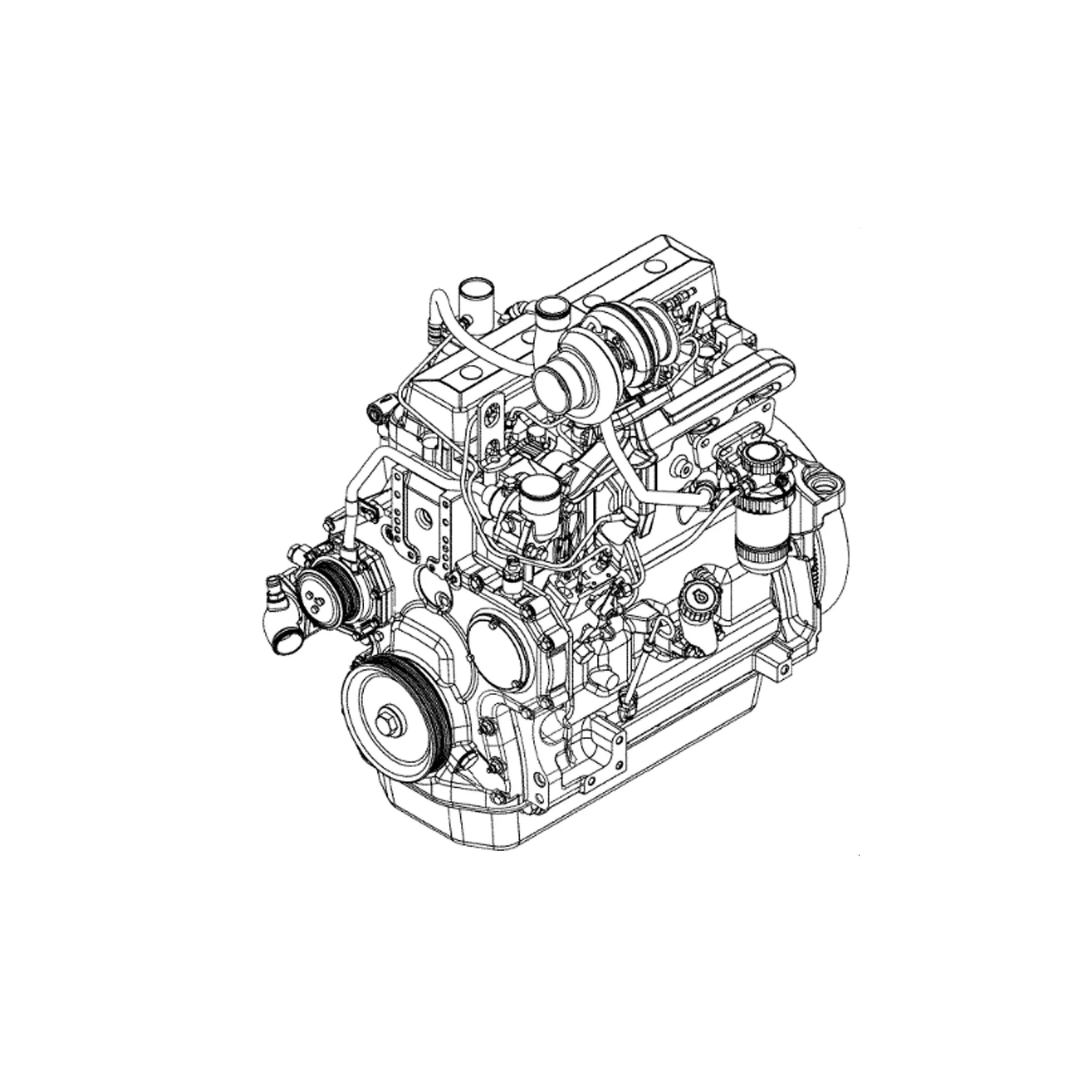 John Deere Reman REMAN Diesel Engine, 4.5 Liter, Tier 3 - SE502531