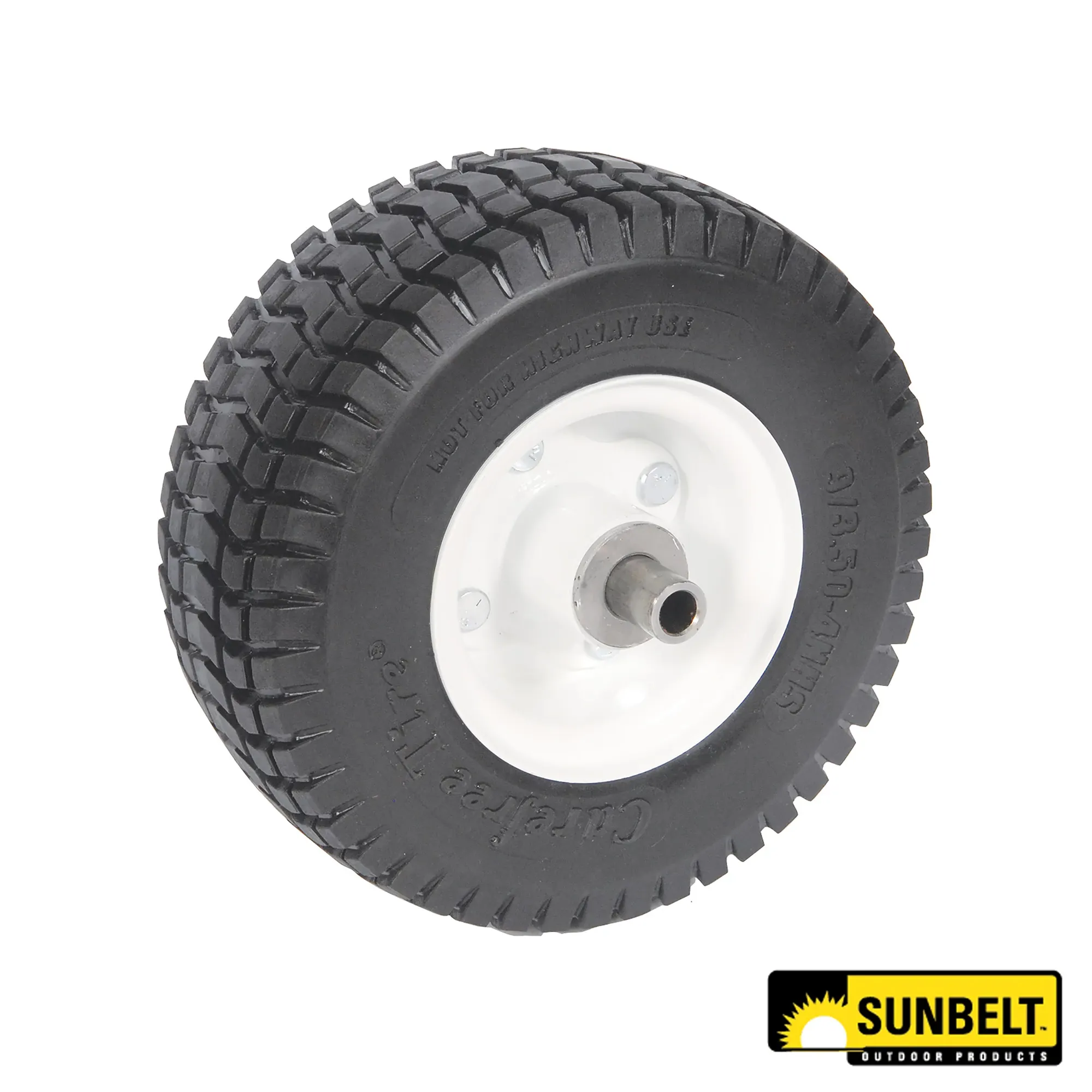 Sunbelt Solid White Turf Wheel, 9 X 3.5 X 4 - A-B1CO8867