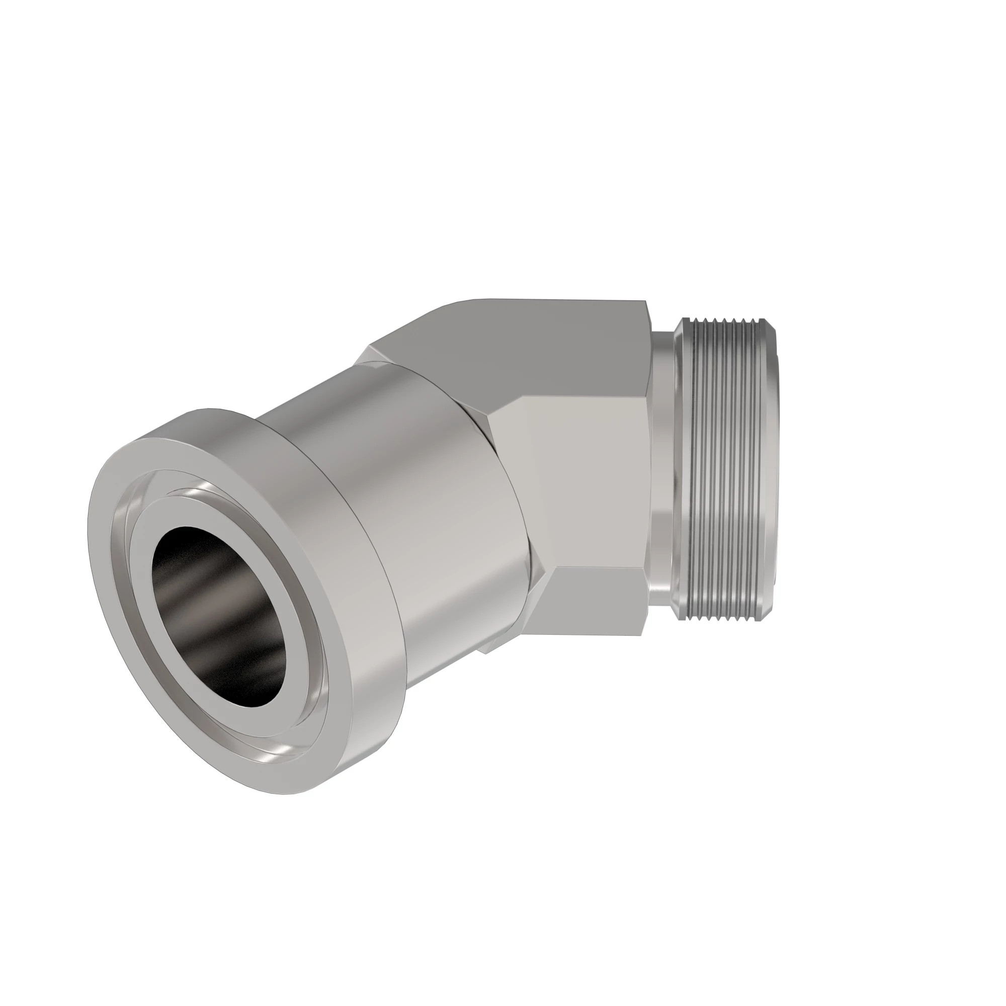 ELBOW FITTING, 4 BOLT FLANGE HEAD T