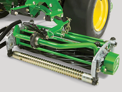 Reduce double rolling triplex mower