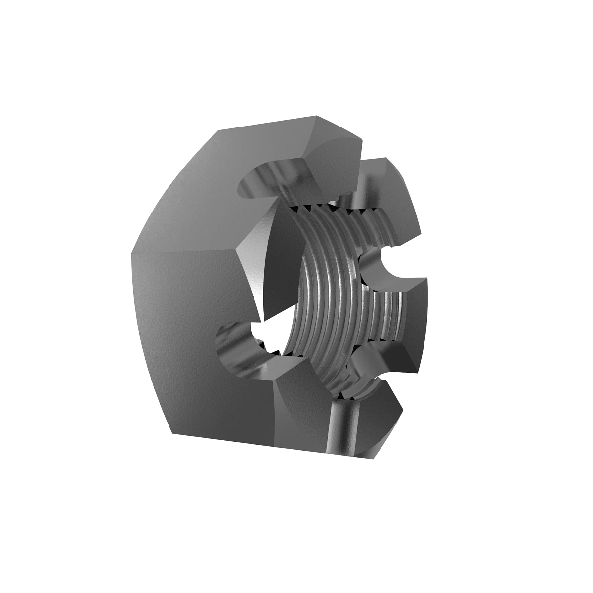 NUT, METRIC, THIN HEX SLOTTED