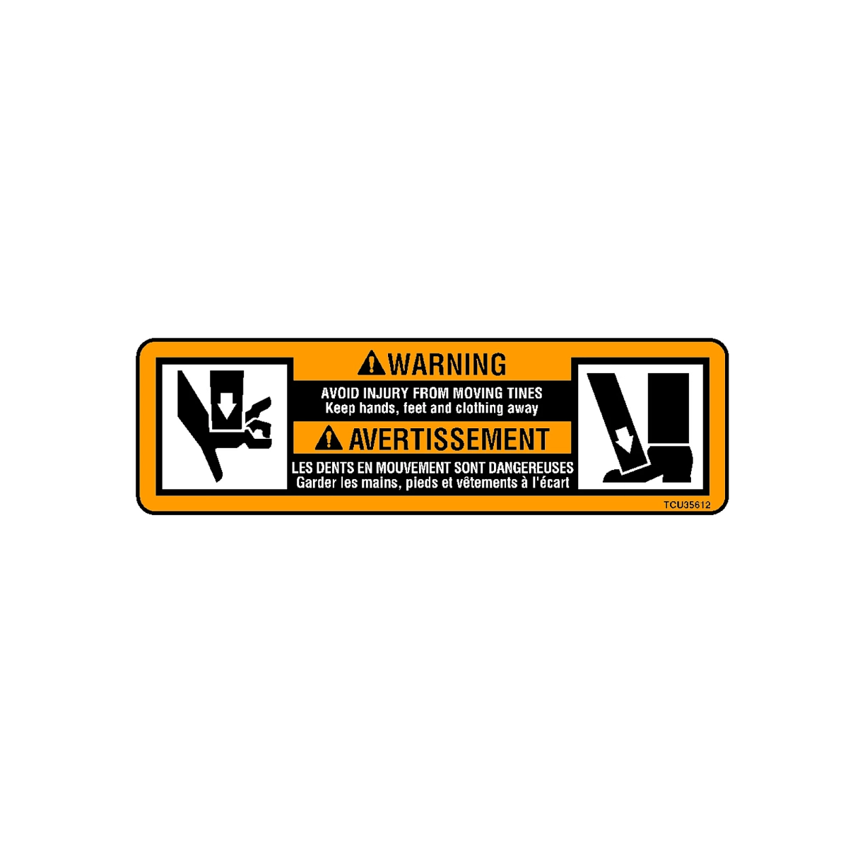 Label, Warning (Eng/Fr)